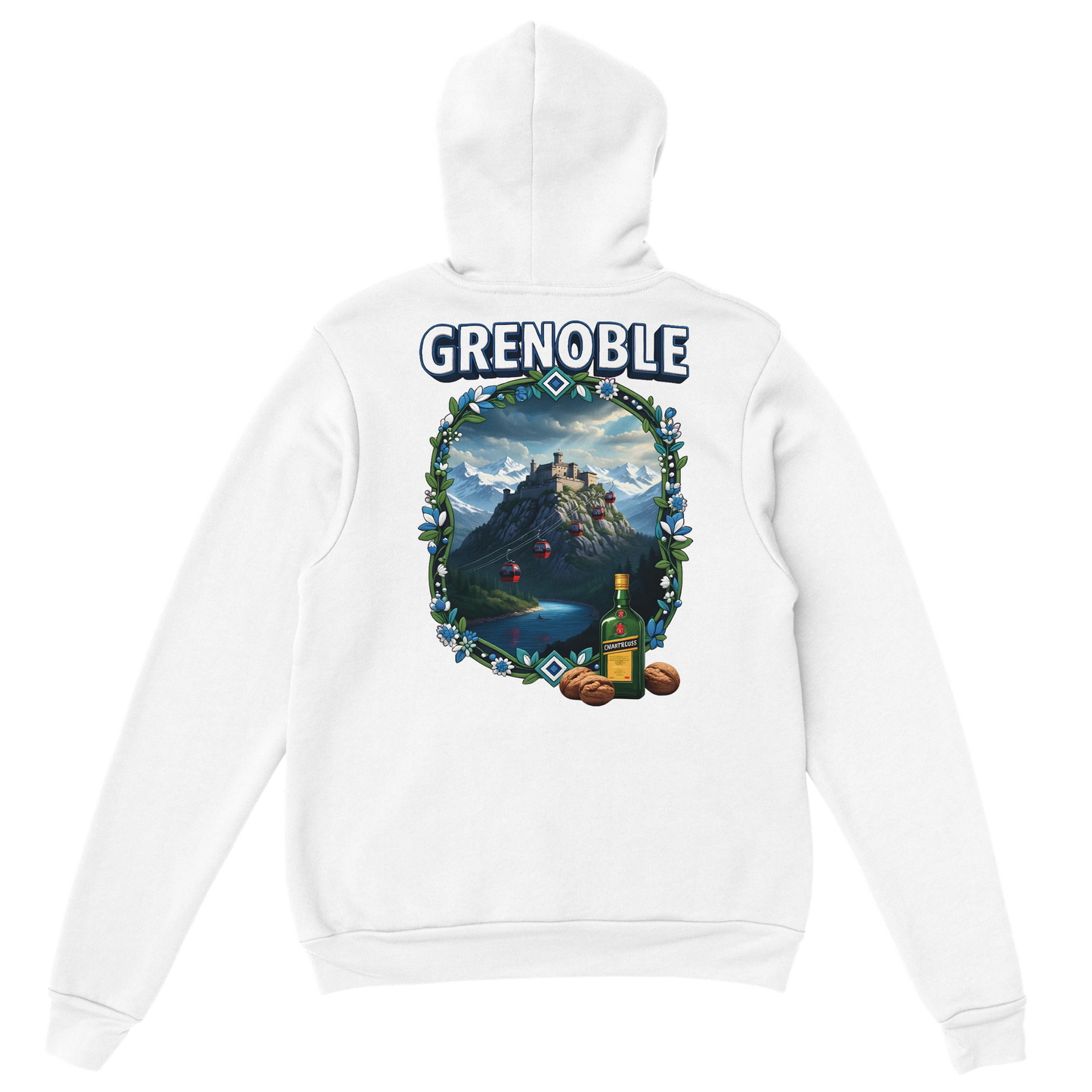 Kapuzenpullover Grenoble Stadt in Frankreich Unisex Classic | Gildan® 18500