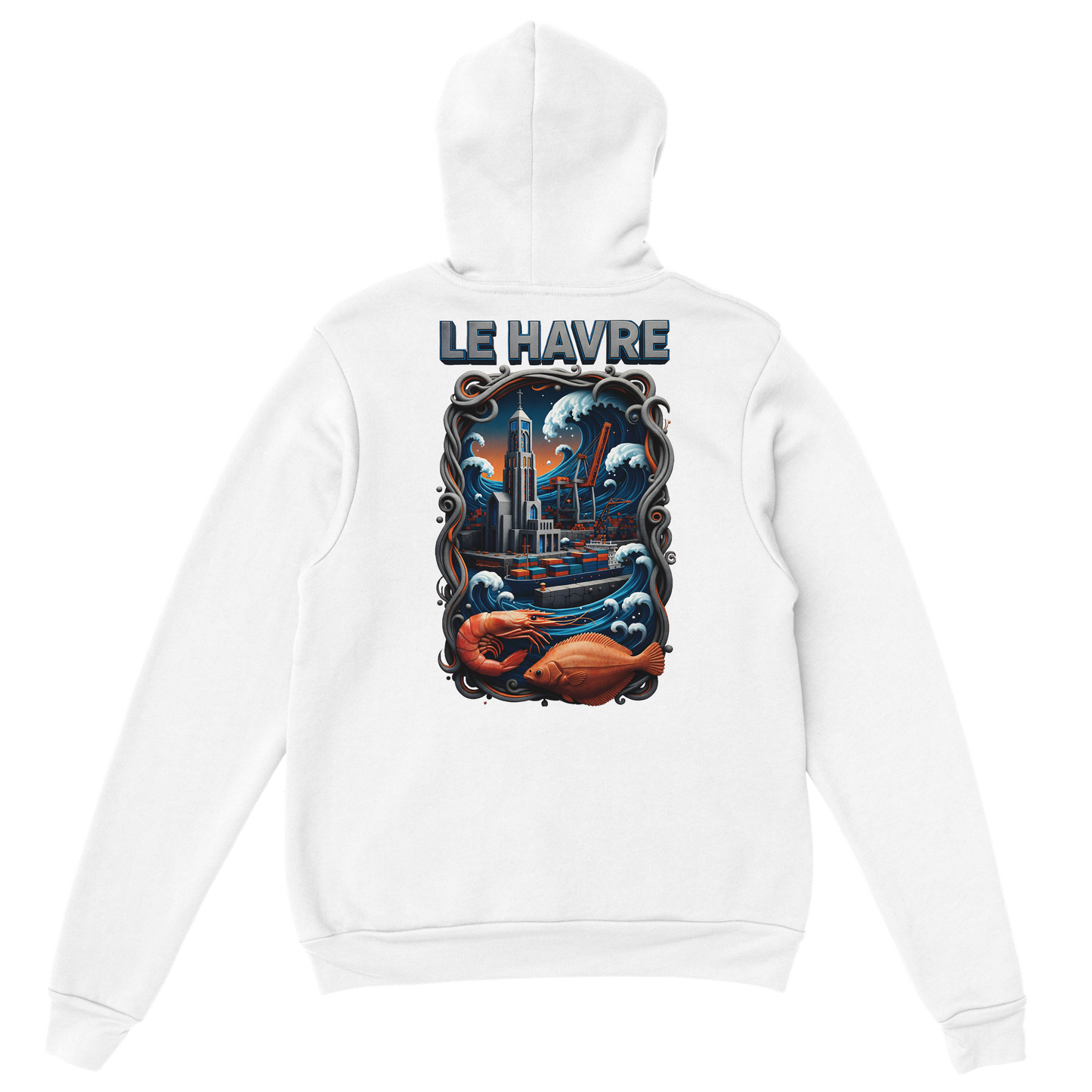 Sweat à capuche unisexe Le Havre