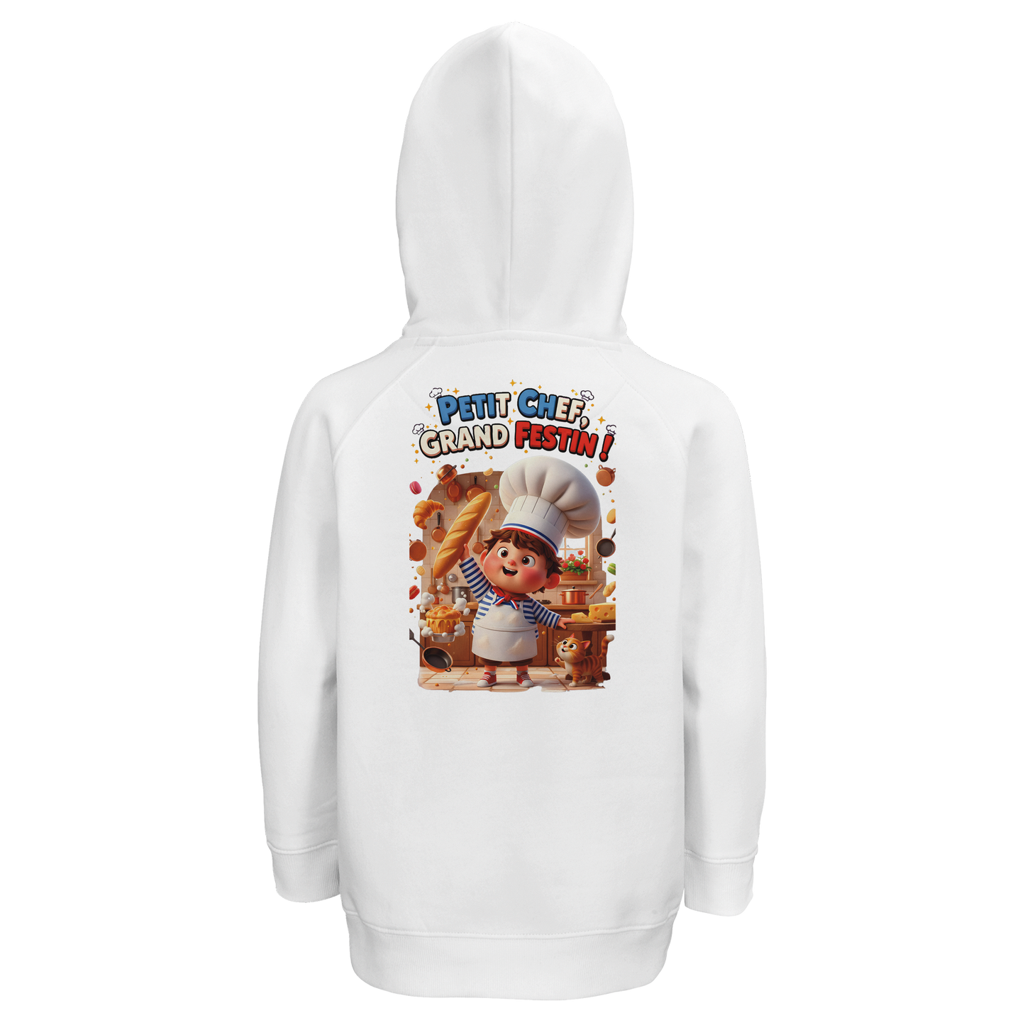 Bio-Kapuzenpullover für Jungen „Kleiner Koch, großes Fest“ | SOL'S Stellar Kids 03576
