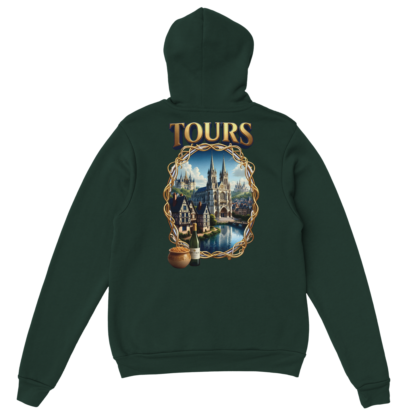 Unisex-Hoodie Tours Stadt Frankreich klassisch | Gildan® 18500