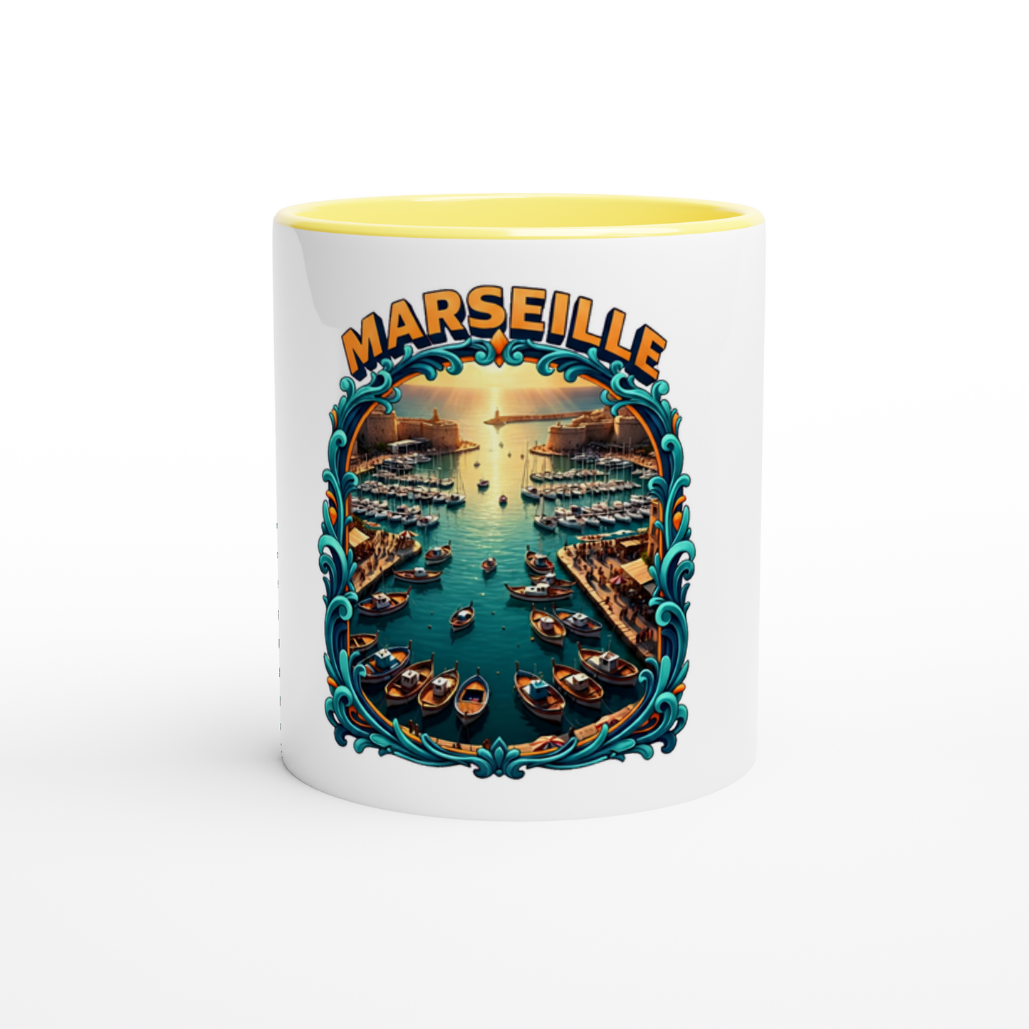 Keramikbecher der französischen Städte Marseille, 325 ml (11 oz)