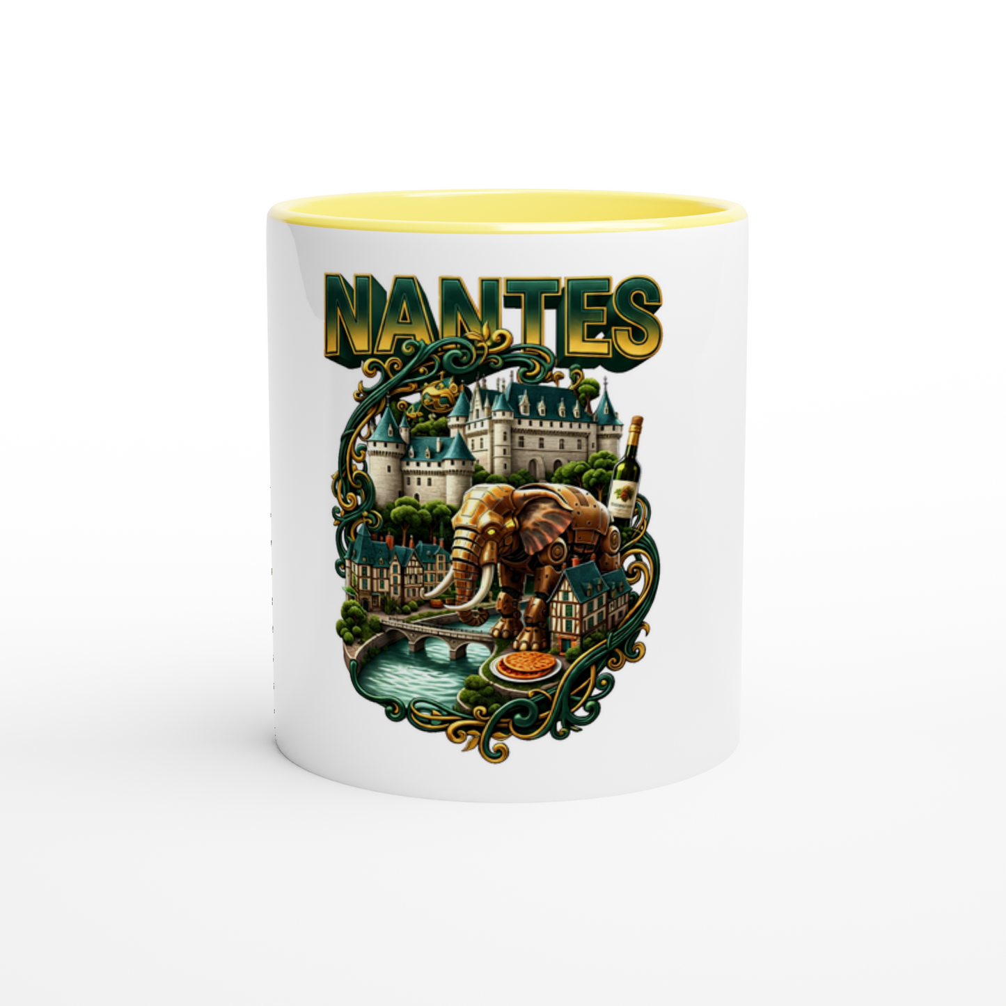 Keramikbecher Nantes, Stadt Frankreichs, 325 ml (11 oz)