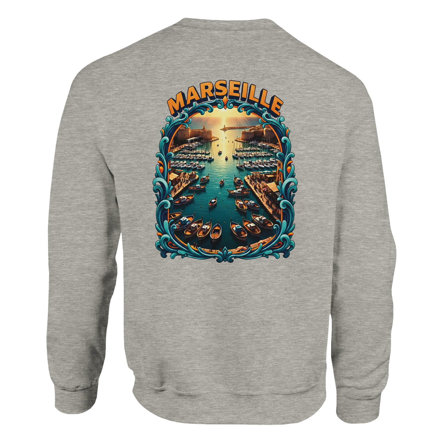 Unisex-Sweatshirt Marseilles Klassisches Rundhals-Sweatshirt | Gildan® 18000