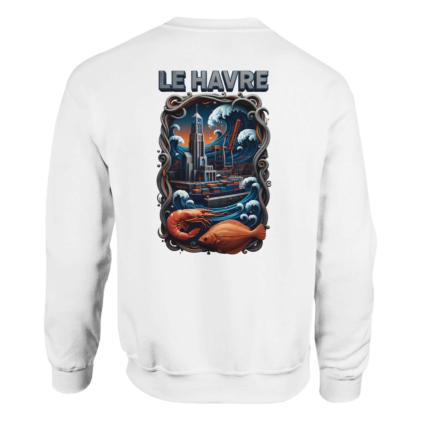 Sweat-shirt Unisexe Le Havre – Ville de France – Pull Premium Confort