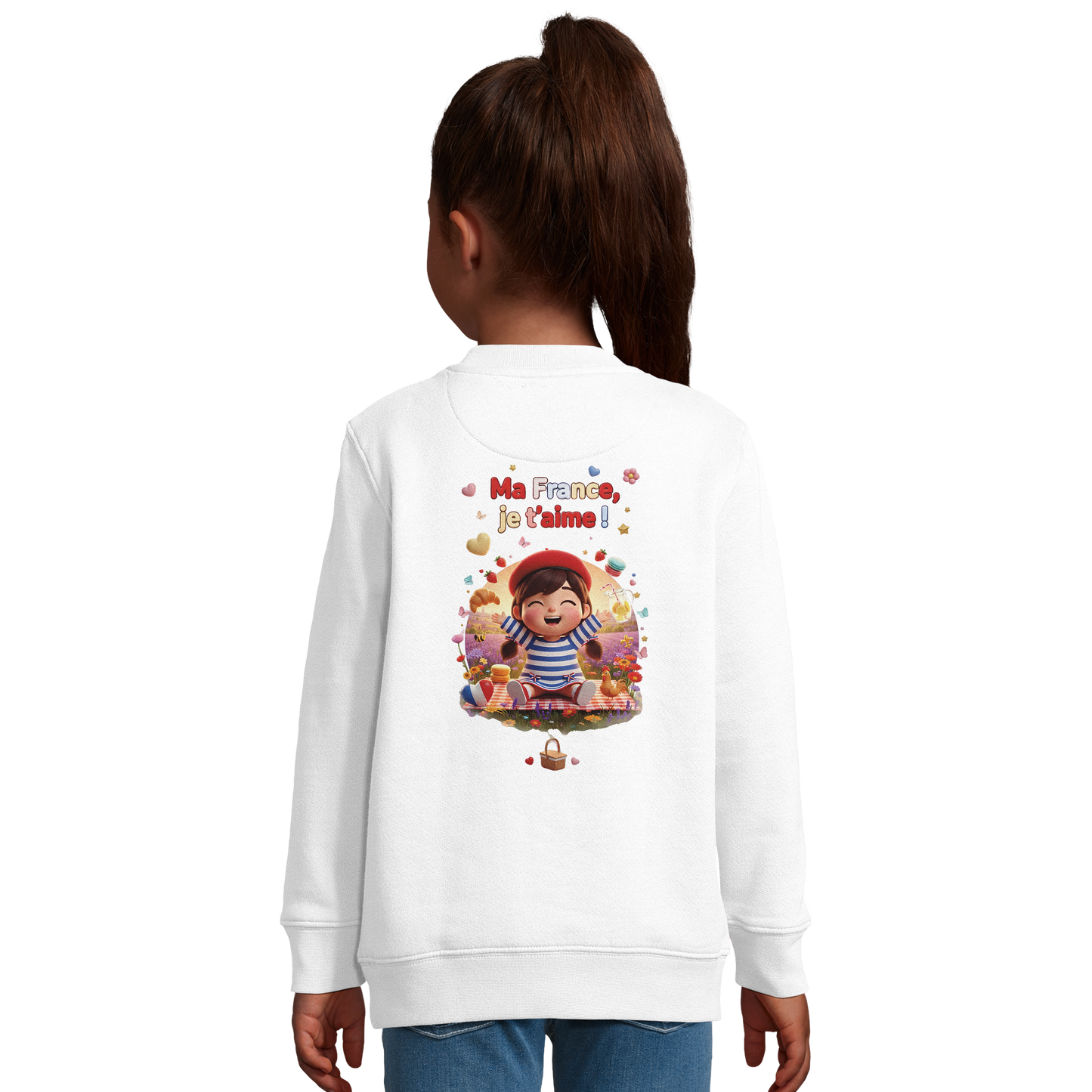 Sweat-shirt Enfant "Ma France Je T'aime" – Confort Écoresponsable