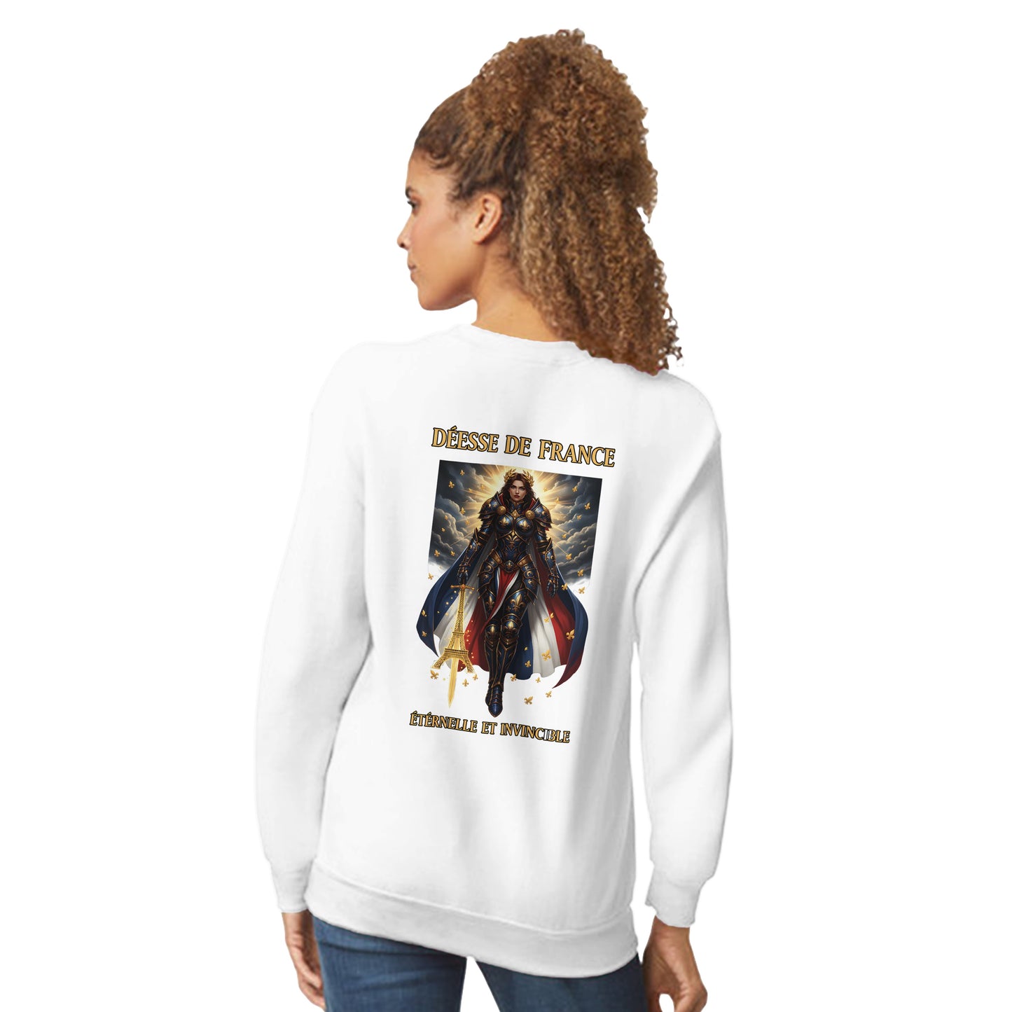 Women's Sweatshirt Goddess of France Style-French Classic Crewneck | Gildan® 18000