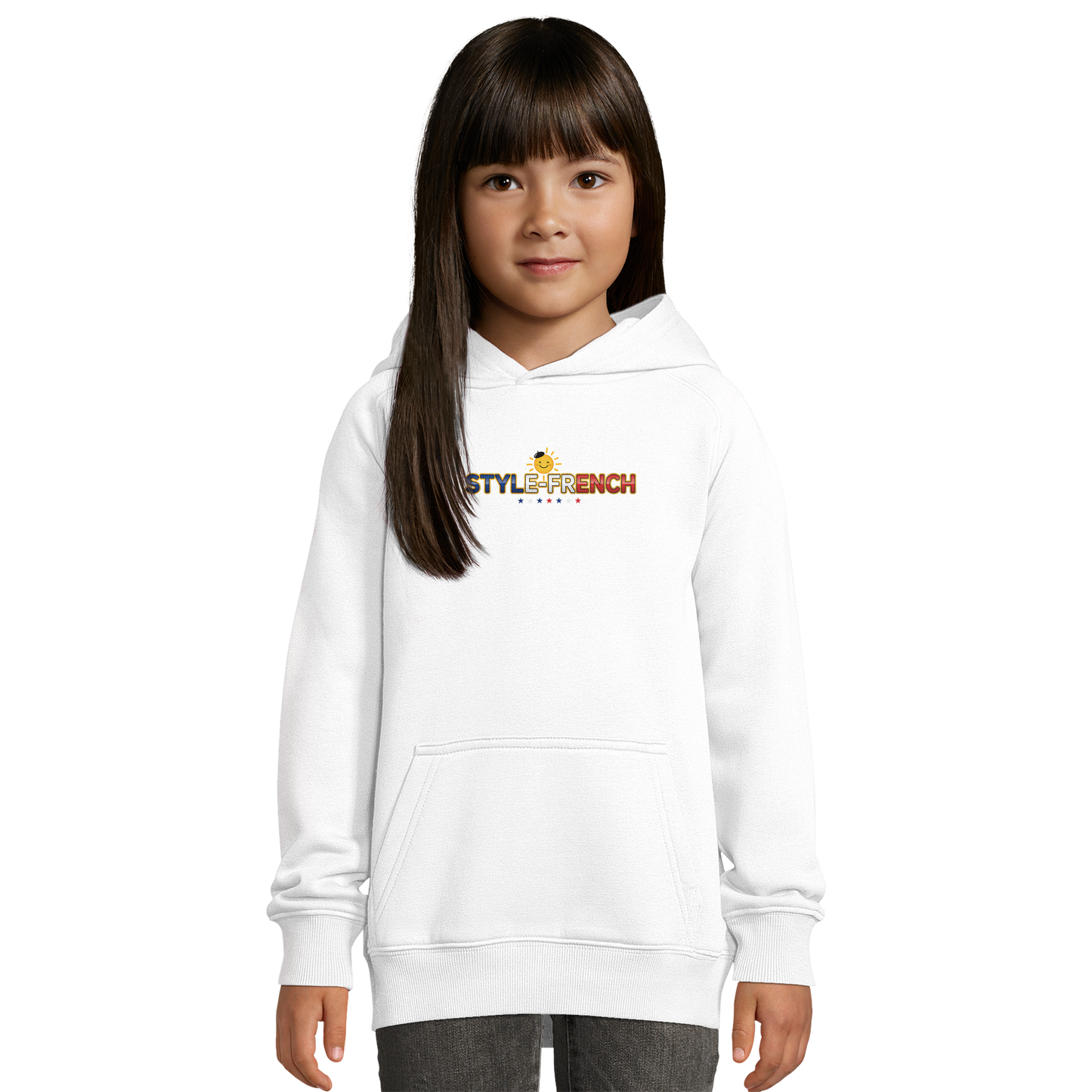 Kapuzenpullover Mädchen Französin mit großem Herzen Bio | SOL'S Stellar Kids 03576