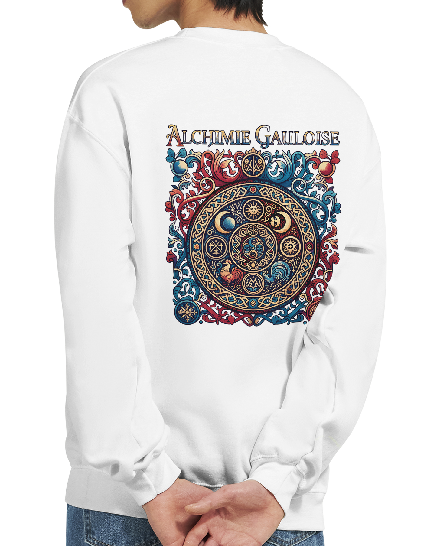 Herren-Sweatshirt "Gallische Alchemie" Klassisches Rundhals-Sweatshirt | Gildan® 18000