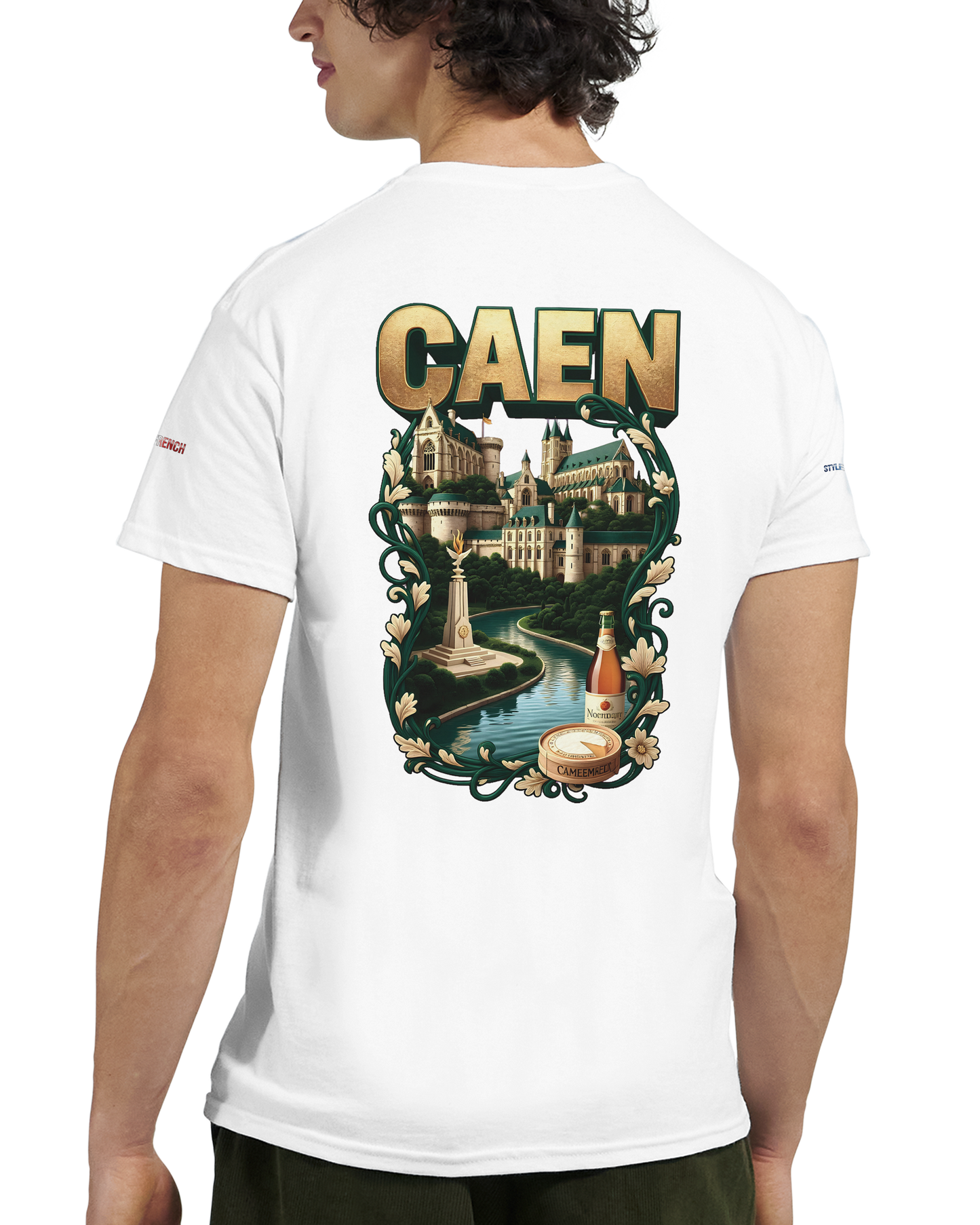Unisex-T-Shirt Caen Stadt in Frankreich | Gildan® 5000