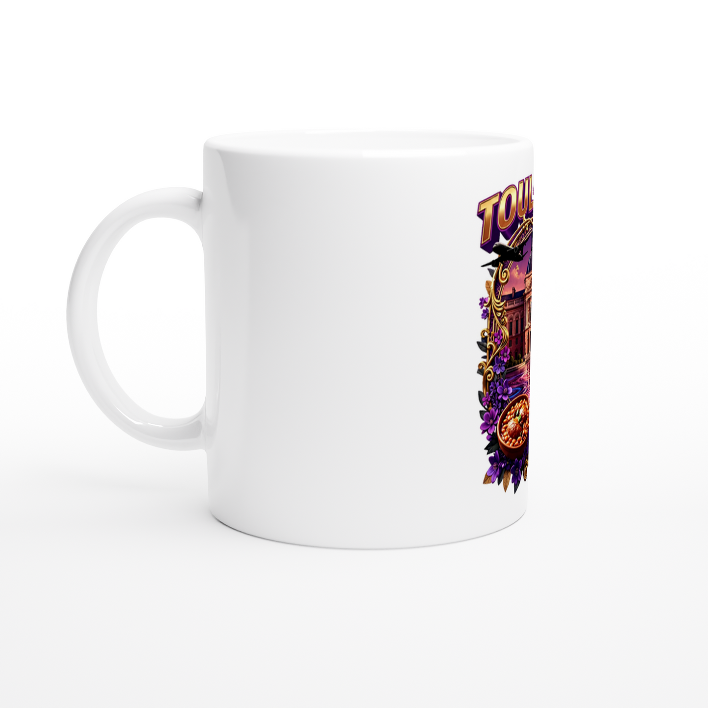 Keramiktasse Toulouse, Stadt in Frankreich, 325 ml (11 oz)