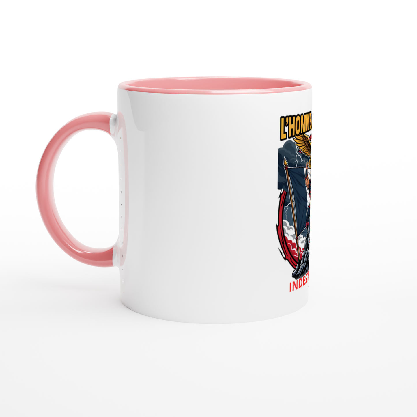 325 ml (11 oz) French-style ceramic mug for men