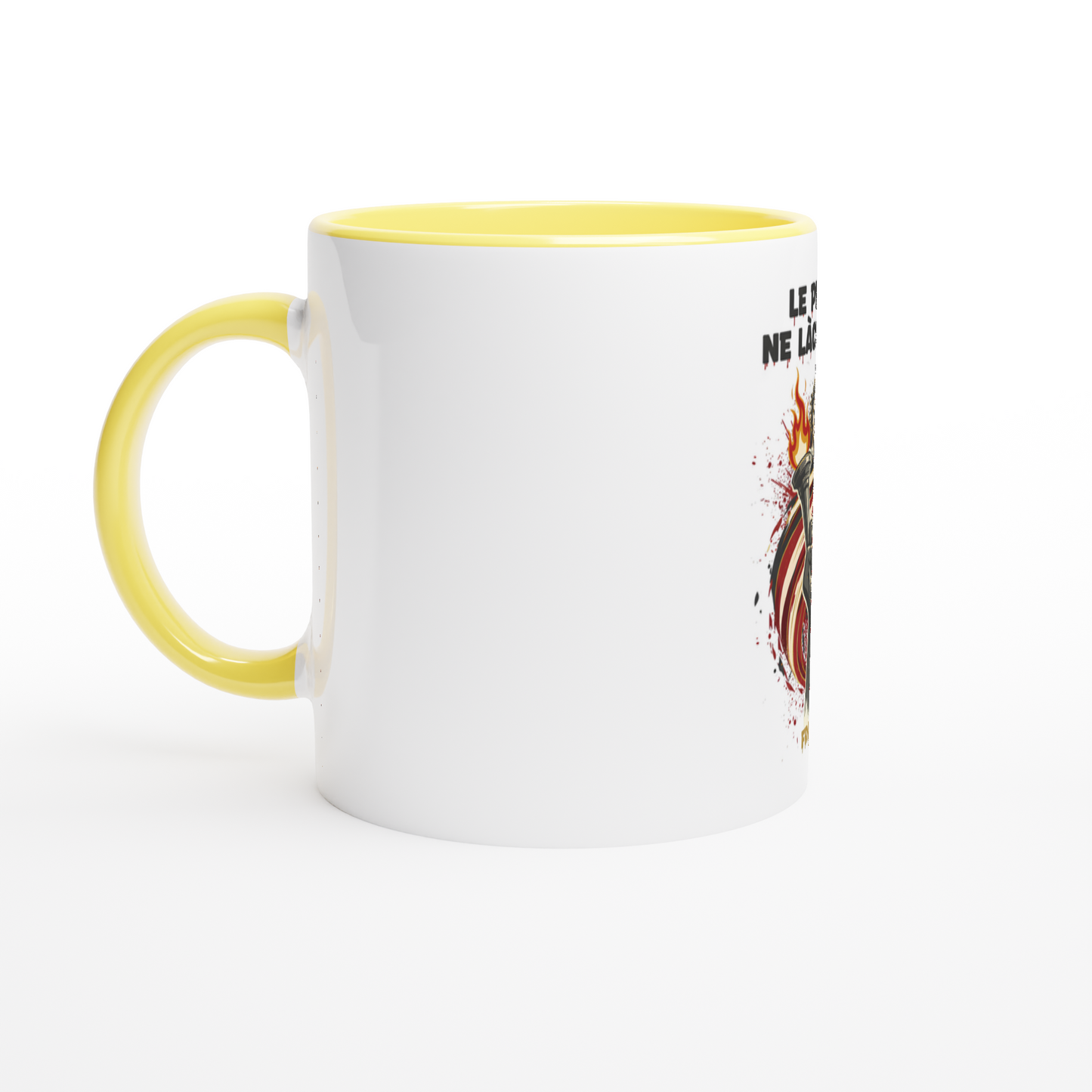 325ml (11oz) Ceramic Mug "le peuple lâche rien"