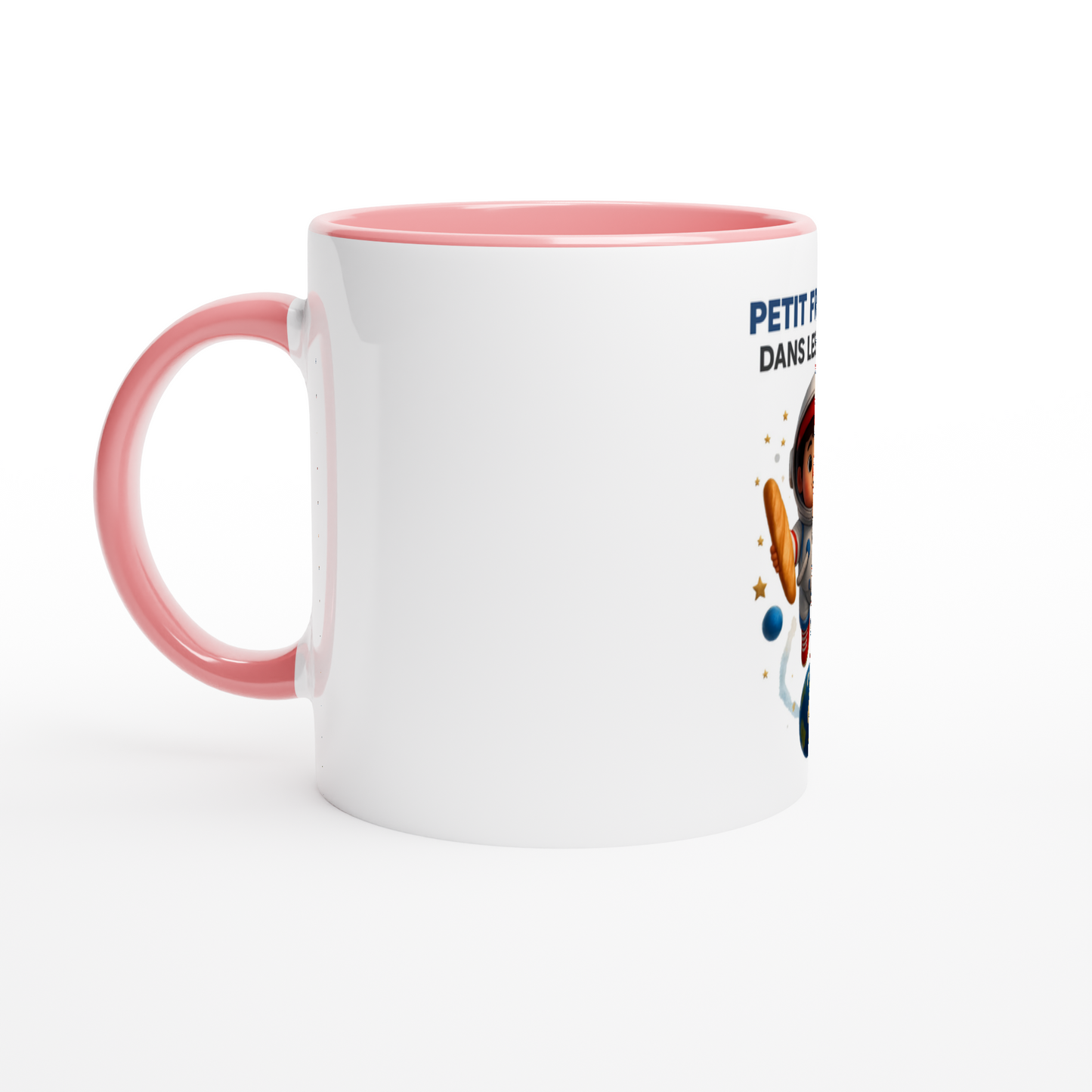 Französische Keramiktasse mit Sternenmotiv, 325 ml (11 oz)