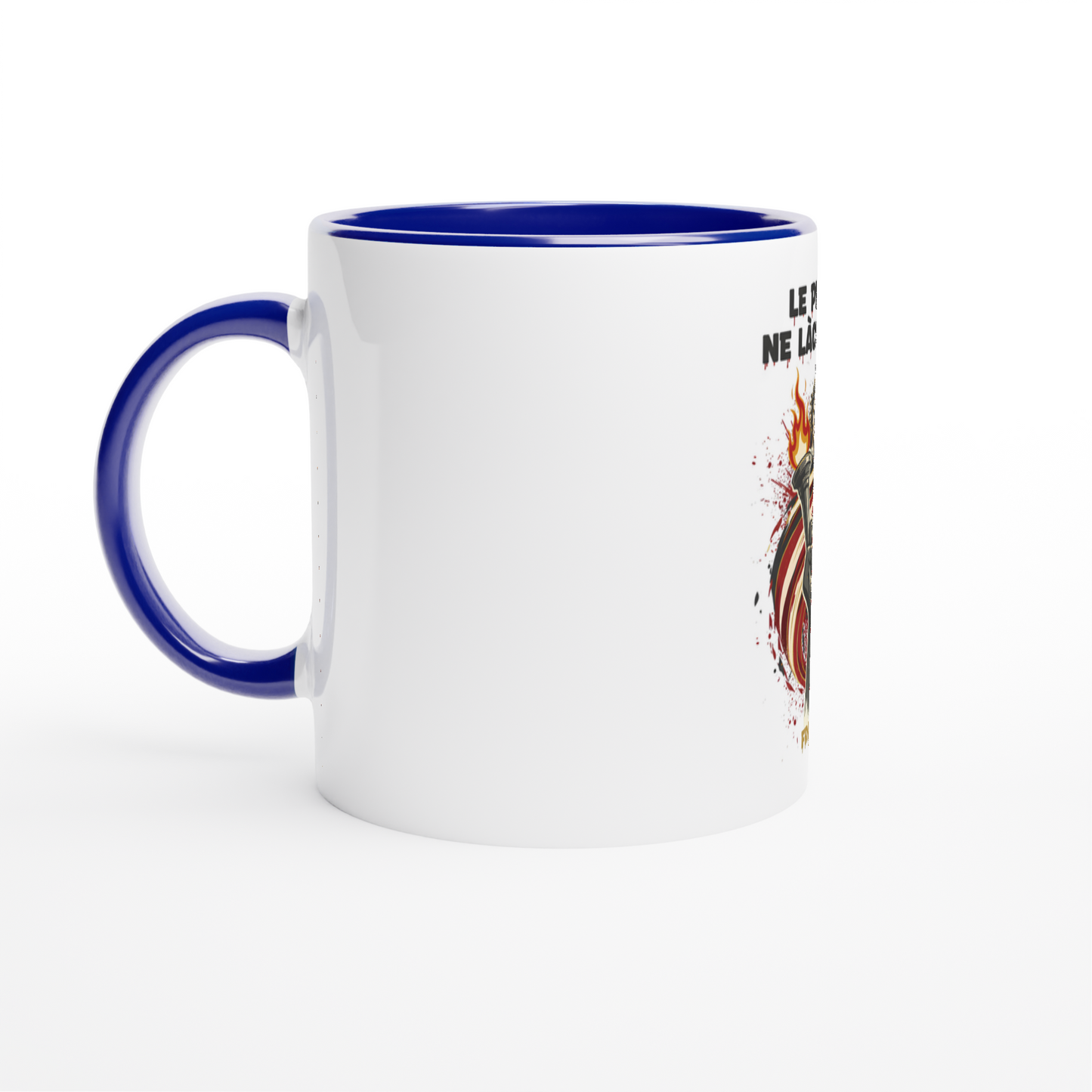 325ml (11oz) Ceramic Mug "le peuple lâche rien"