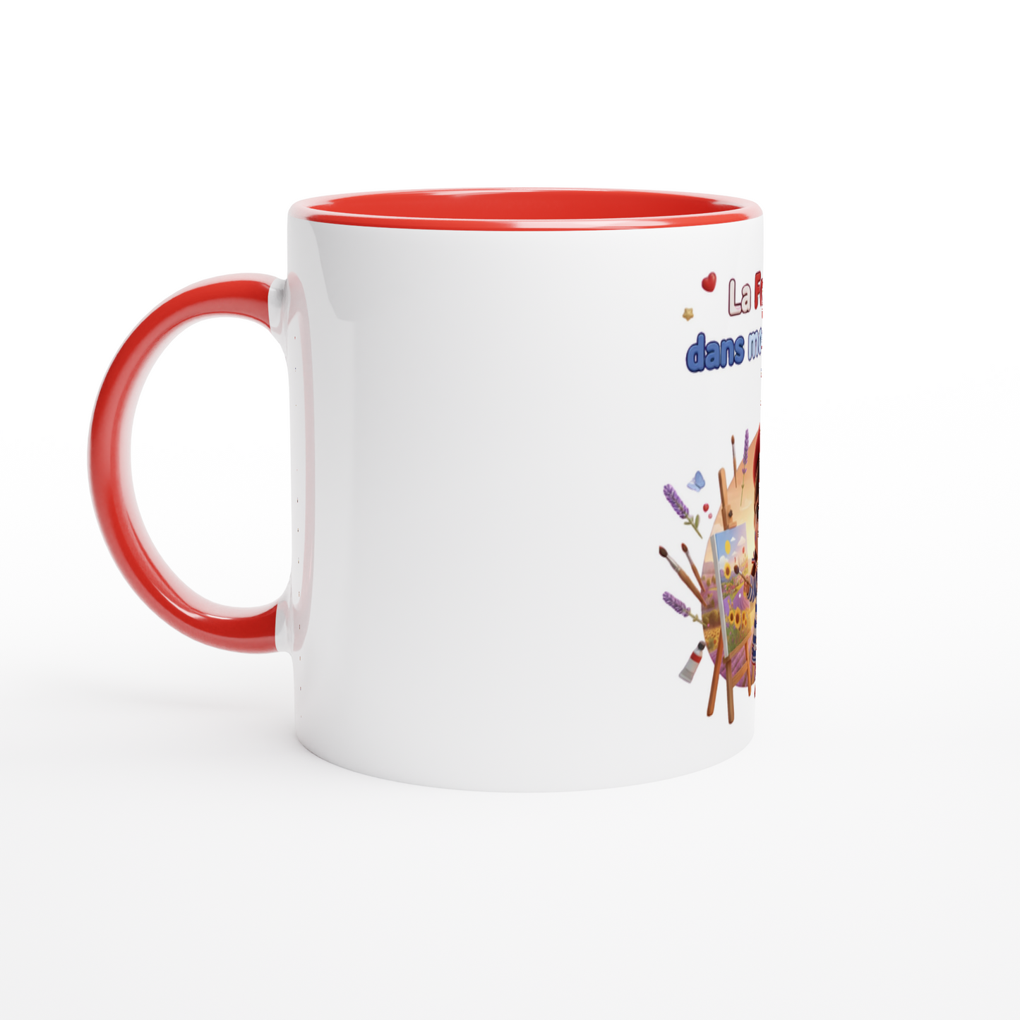 Keramikbecher „Frankreich in meinem Herzen“ 325 ml (11 oz)
