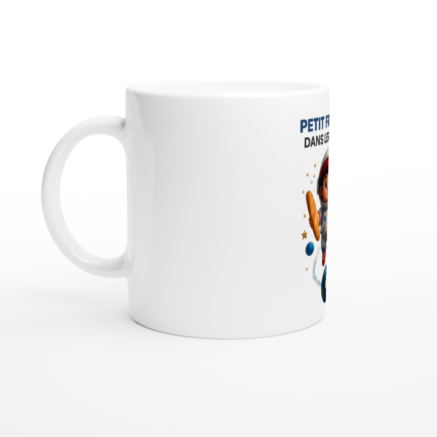 Französische Keramiktasse mit Sternenmotiv, 325 ml (11 oz)