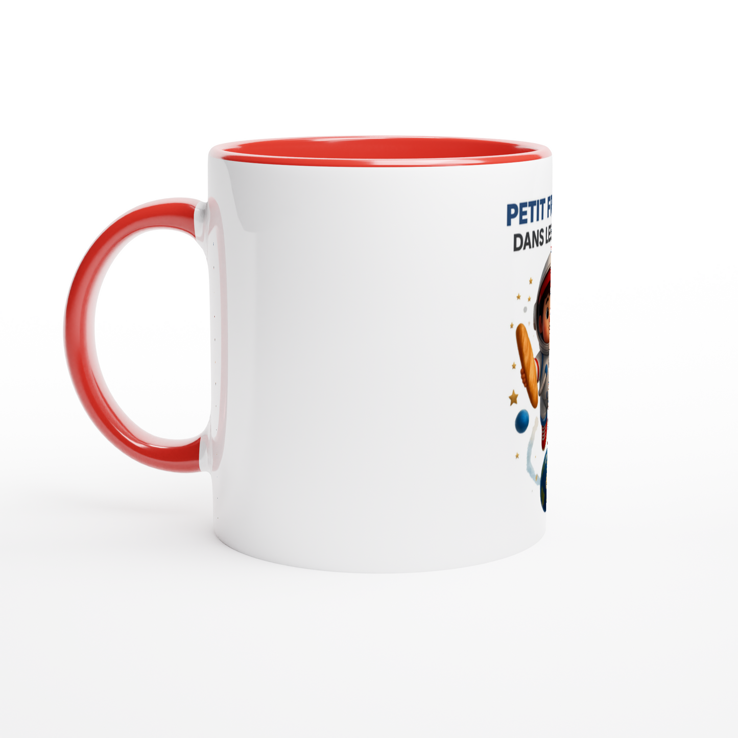 Französische Keramiktasse mit Sternenmotiv, 325 ml (11 oz)