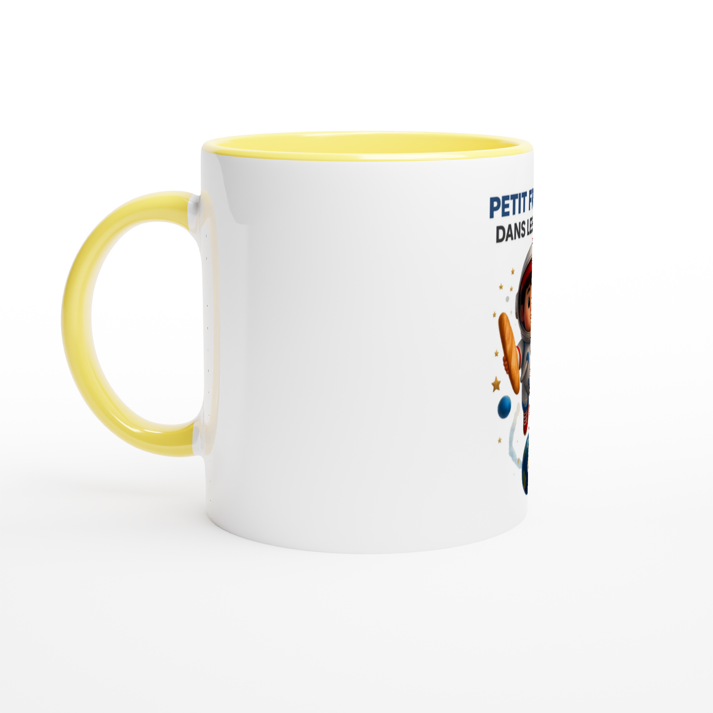 Französische Keramiktasse mit Sternenmotiv, 325 ml (11 oz)