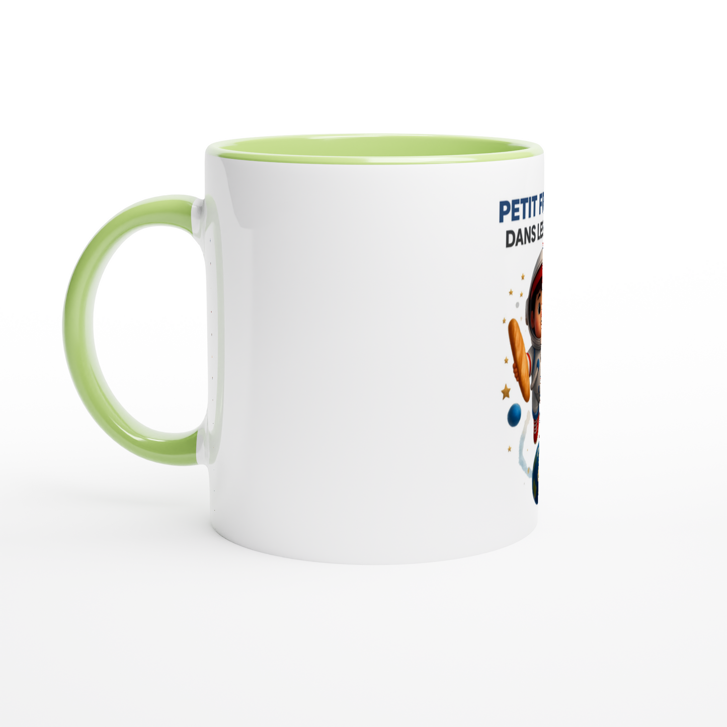 Französische Keramiktasse mit Sternenmotiv, 325 ml (11 oz)