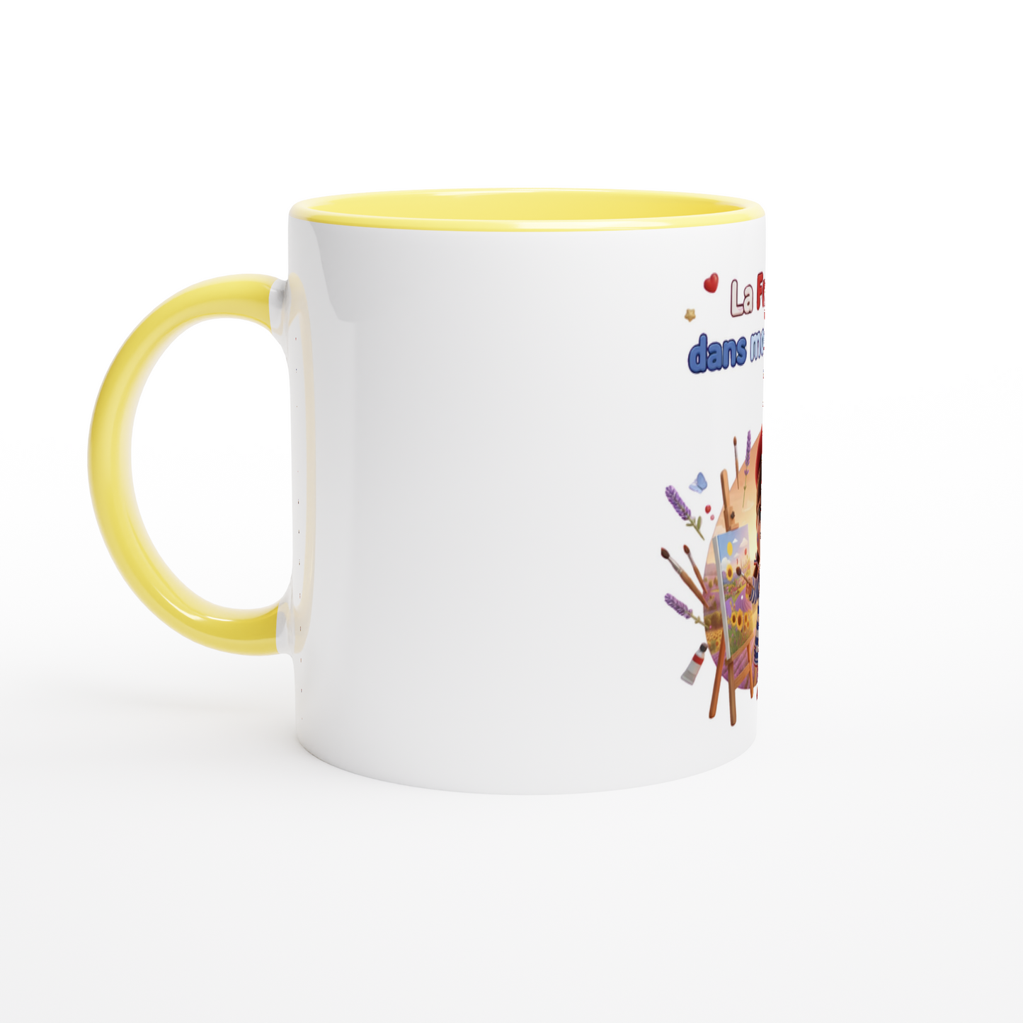 Keramikbecher „Frankreich in meinem Herzen“ 325 ml (11 oz)