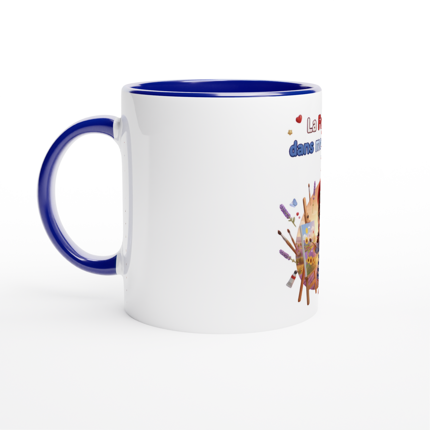 Keramikbecher „Frankreich in meinem Herzen“ 325 ml (11 oz)
