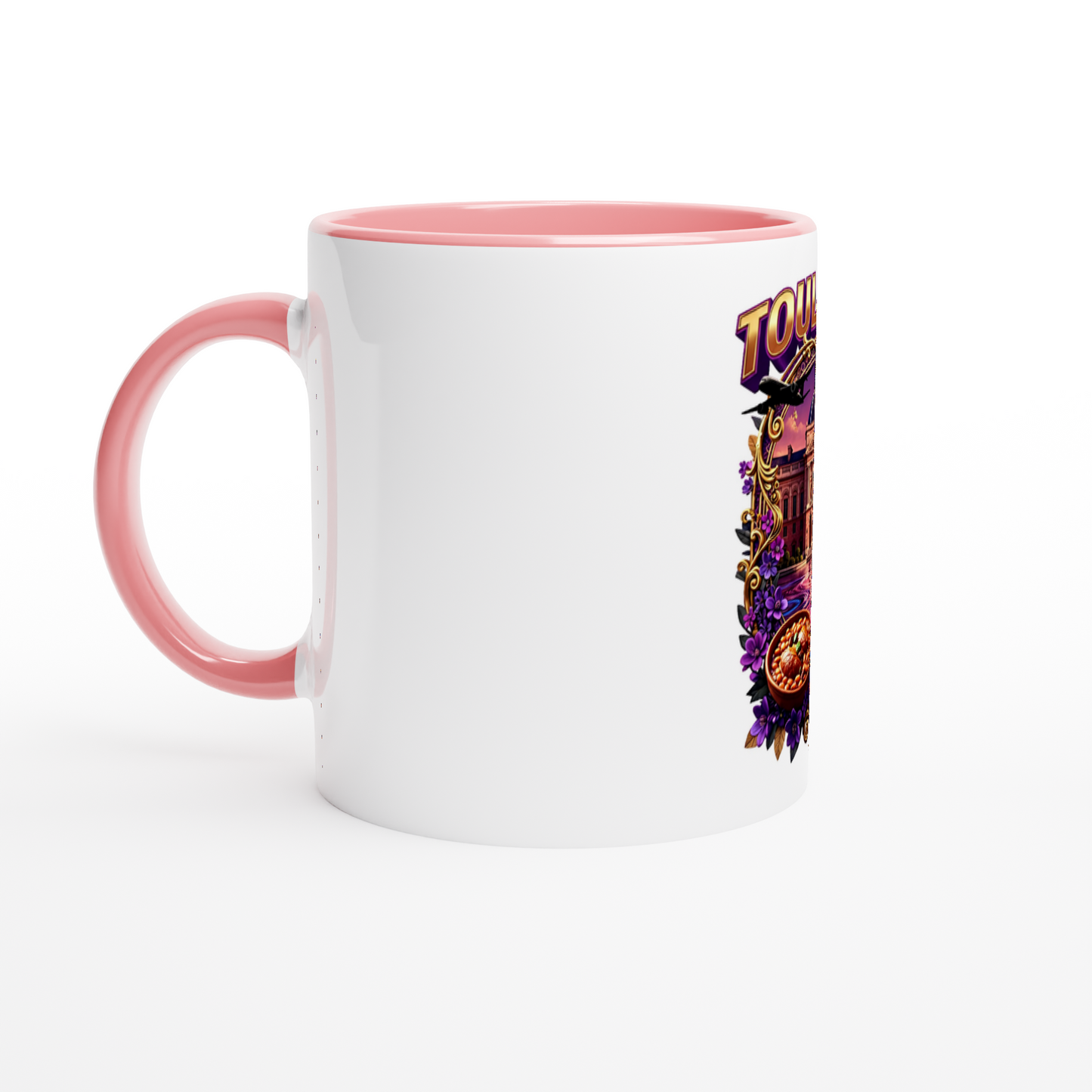 Keramiktasse Toulouse, Stadt in Frankreich, 325 ml (11 oz)