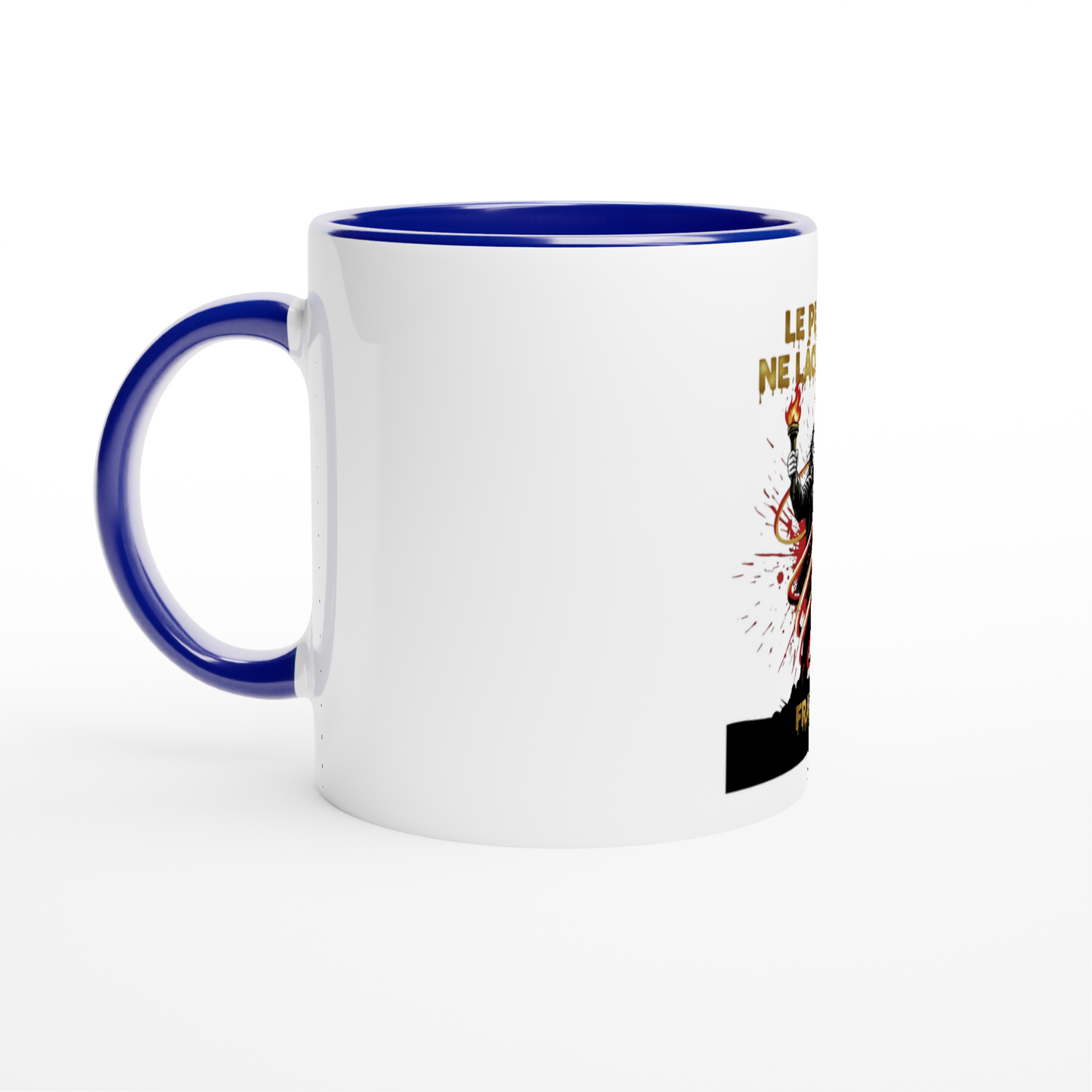 325ml (11oz) Ceramic Mug "le peuple lâche rien"