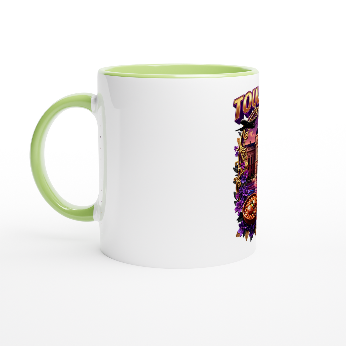 Keramiktasse Toulouse, Stadt in Frankreich, 325 ml (11 oz)