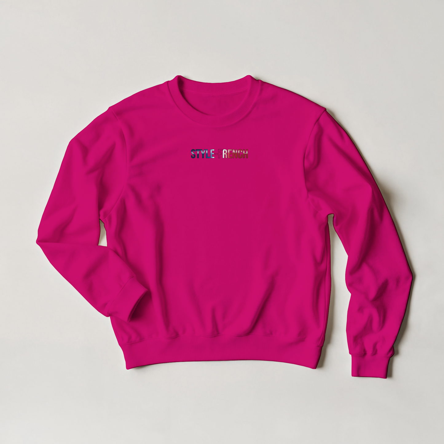 Sweat-shirt femme fière d'être française  Classique Léger et Confortable pour le Printemps