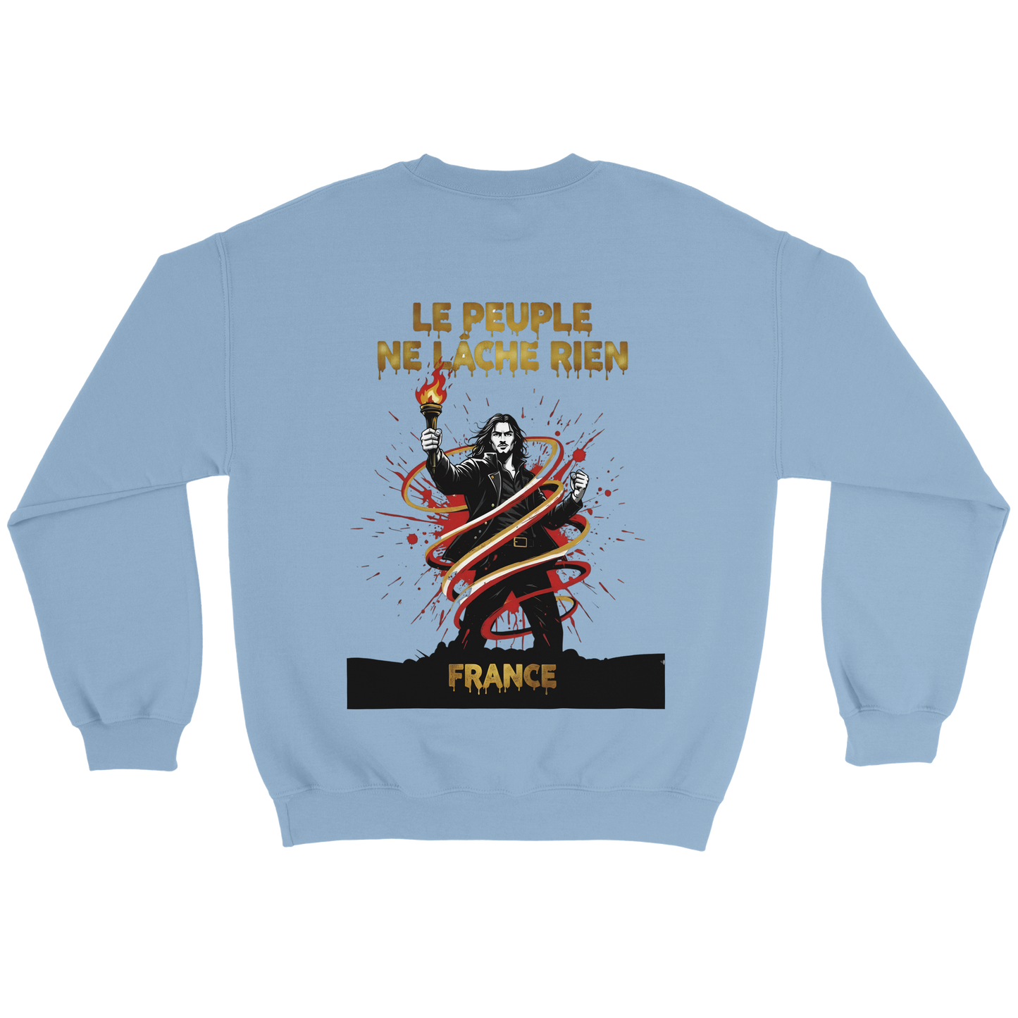 Sweatshirt "Le peuple lâche rien" French Style Classic Crewneck | Gildan® 18000