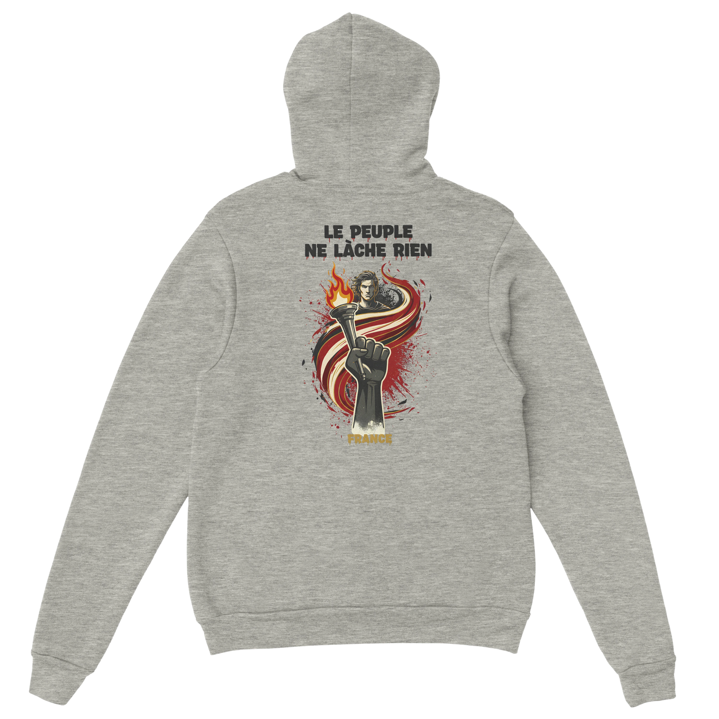 "The people don't give up" hoodie - classic French style for men | Gildan® 18500