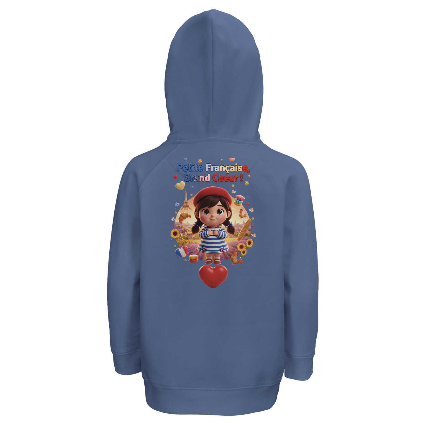 Kapuzenpullover Mädchen Französin mit großem Herzen Bio | SOL'S Stellar Kids 03576
