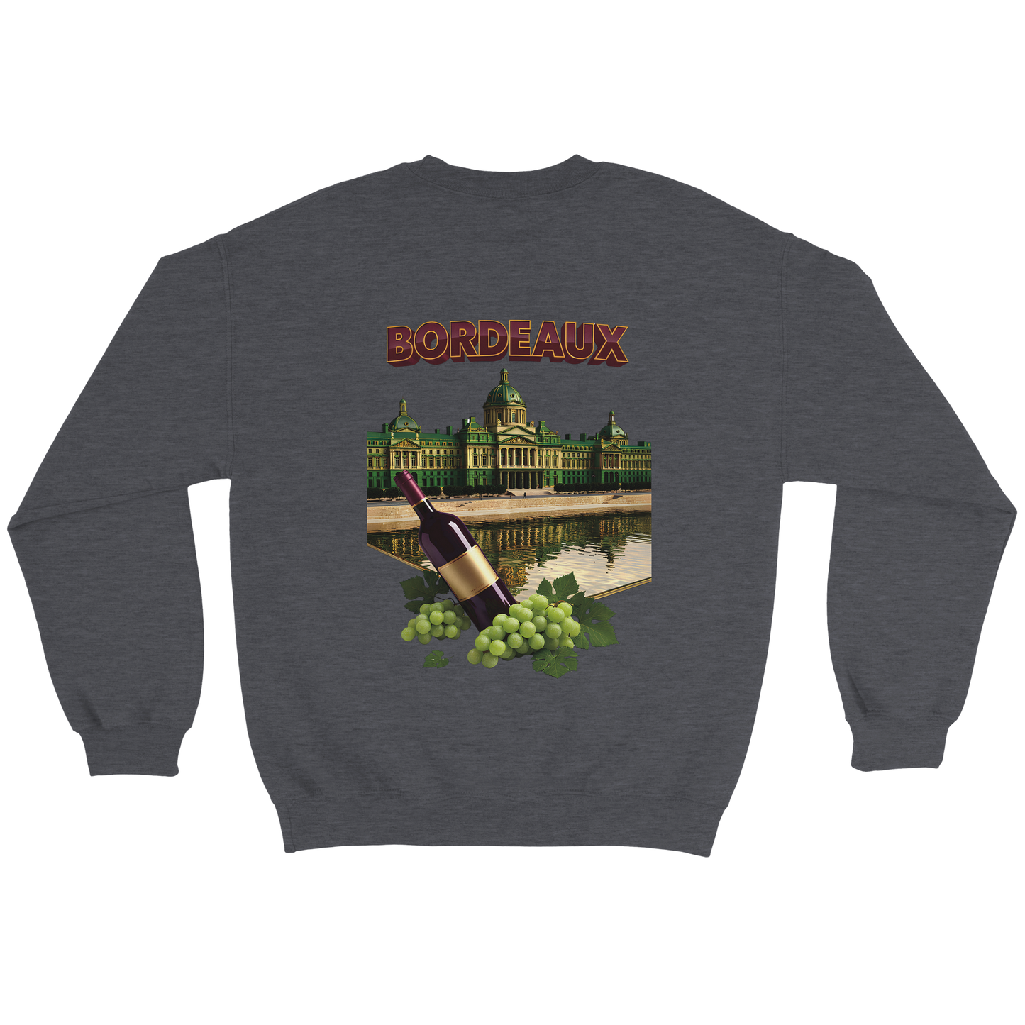 Unisex city burgundy classic crewneck sweatshirt | Gildan® 18000