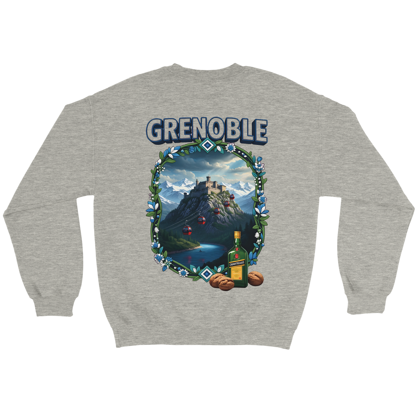 Grenoble city of France classic unisex crewneck sweatshirt | Gildan® 18000