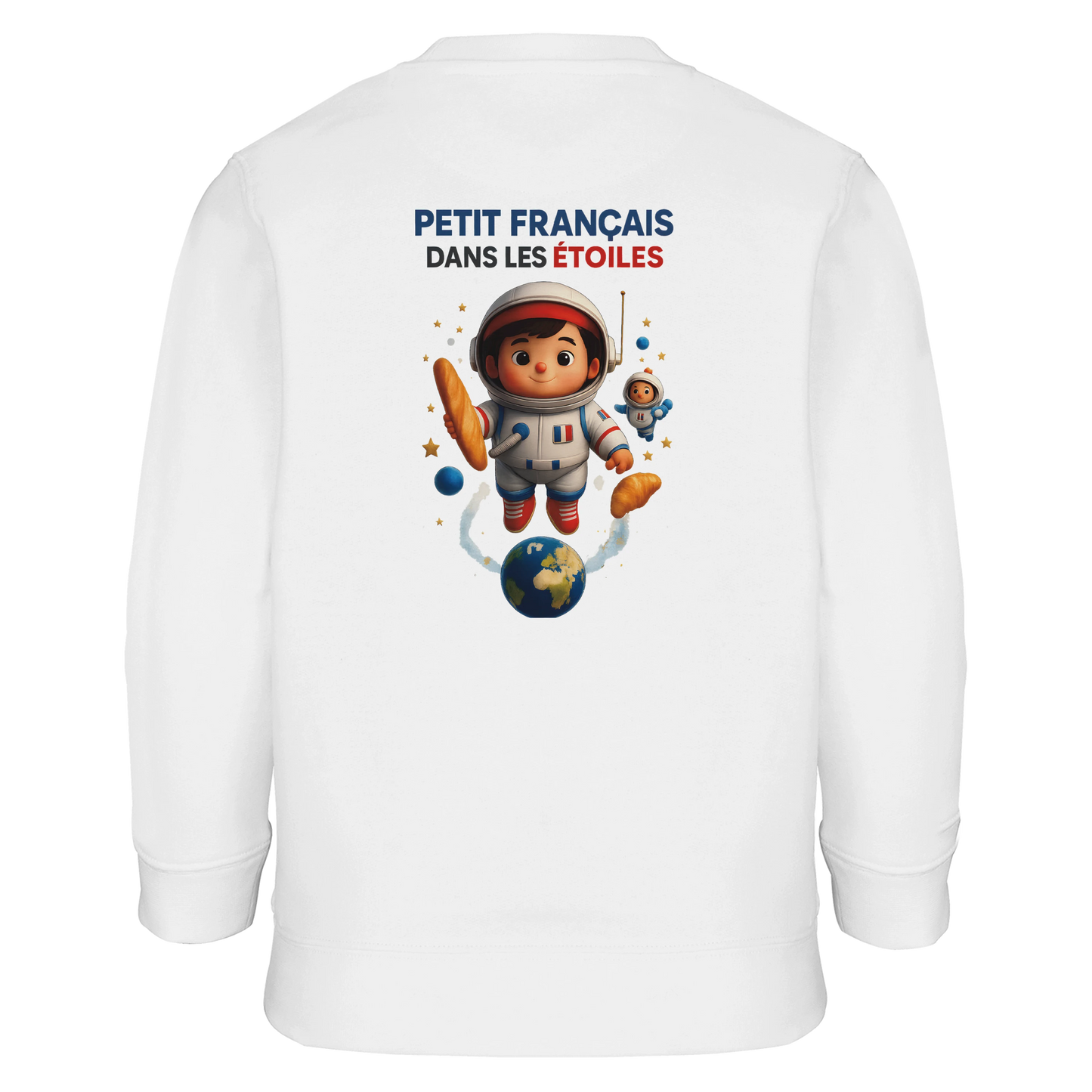 Jungen-Sweatshirt kleiner Franzose in den Sternen | SOL'S Columbia Kids 04239 recycelte Mischung