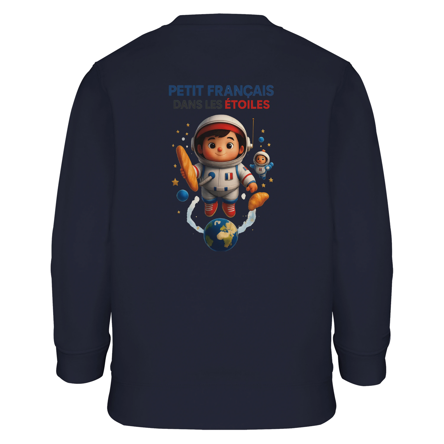 Jungen-Sweatshirt kleiner Franzose in den Sternen | SOL'S Columbia Kids 04239 recycelte Mischung