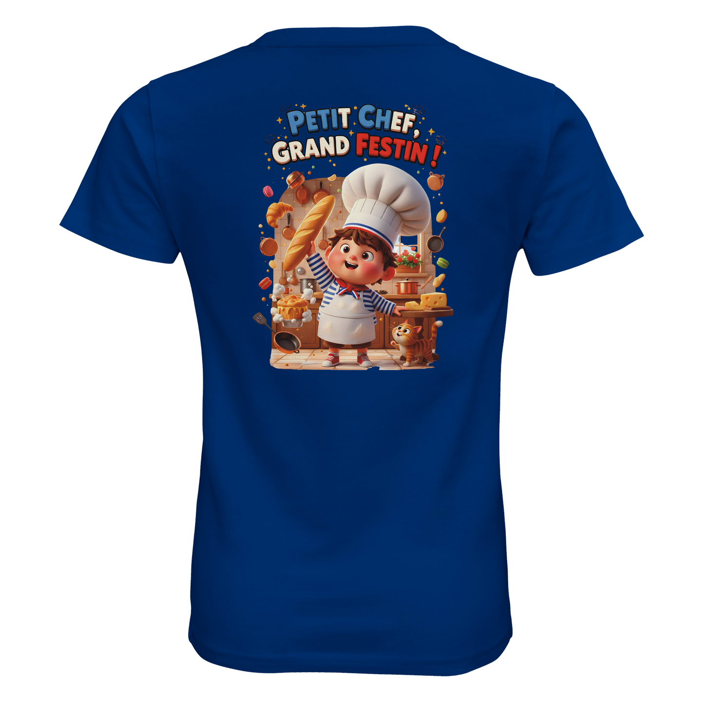 T-Shirt Junge kleiner Koch großes Festmahl Bio eng anliegend | SOL'S Pioneer Kids 03578