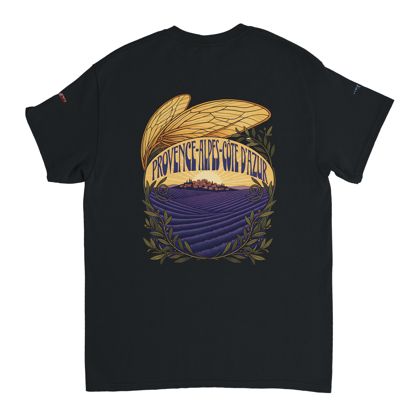 Unisex T-Shirt Provence-Alpes-Côte d'Azur, schwerer Rundhalsausschnitt | Gildan® 5000