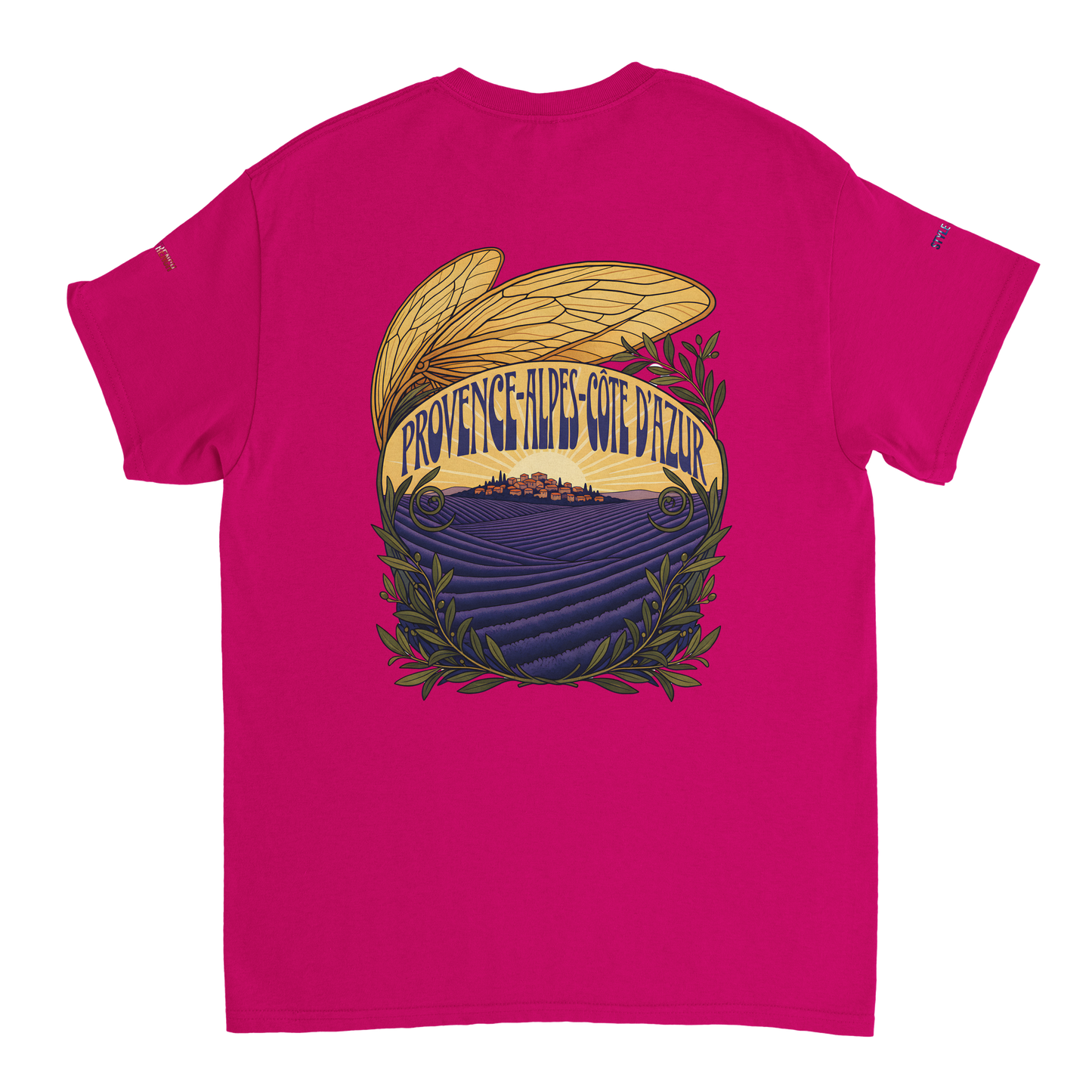 Unisex T-Shirt Provence-Alpes-Côte d'Azur, schwerer Rundhalsausschnitt | Gildan® 5000