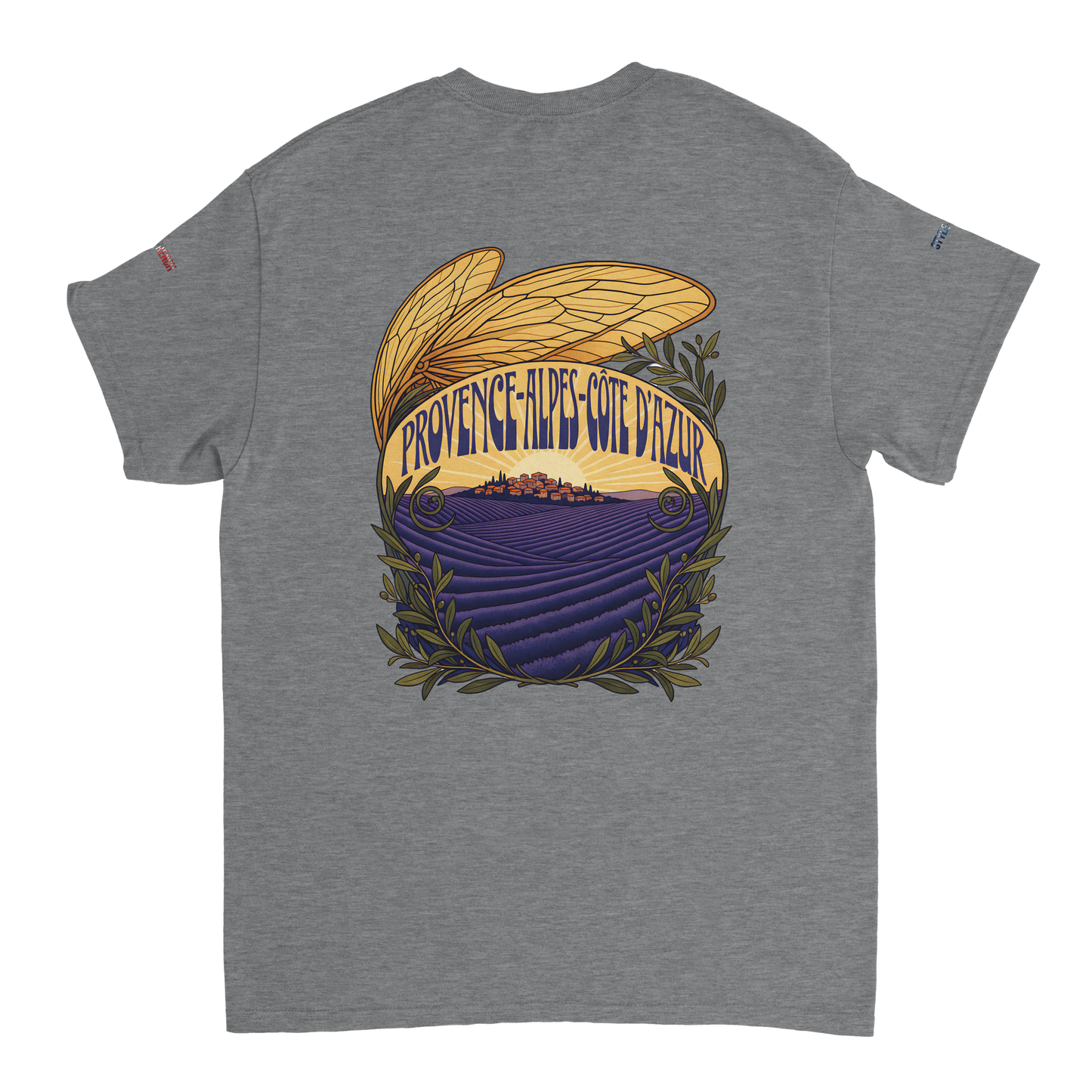Unisex T-Shirt Provence-Alpes-Côte d'Azur, schwerer Rundhalsausschnitt | Gildan® 5000