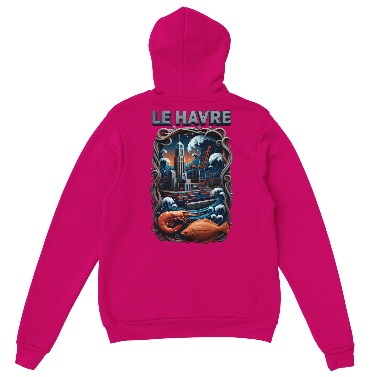 Sweat à capuche unisexe Le Havre