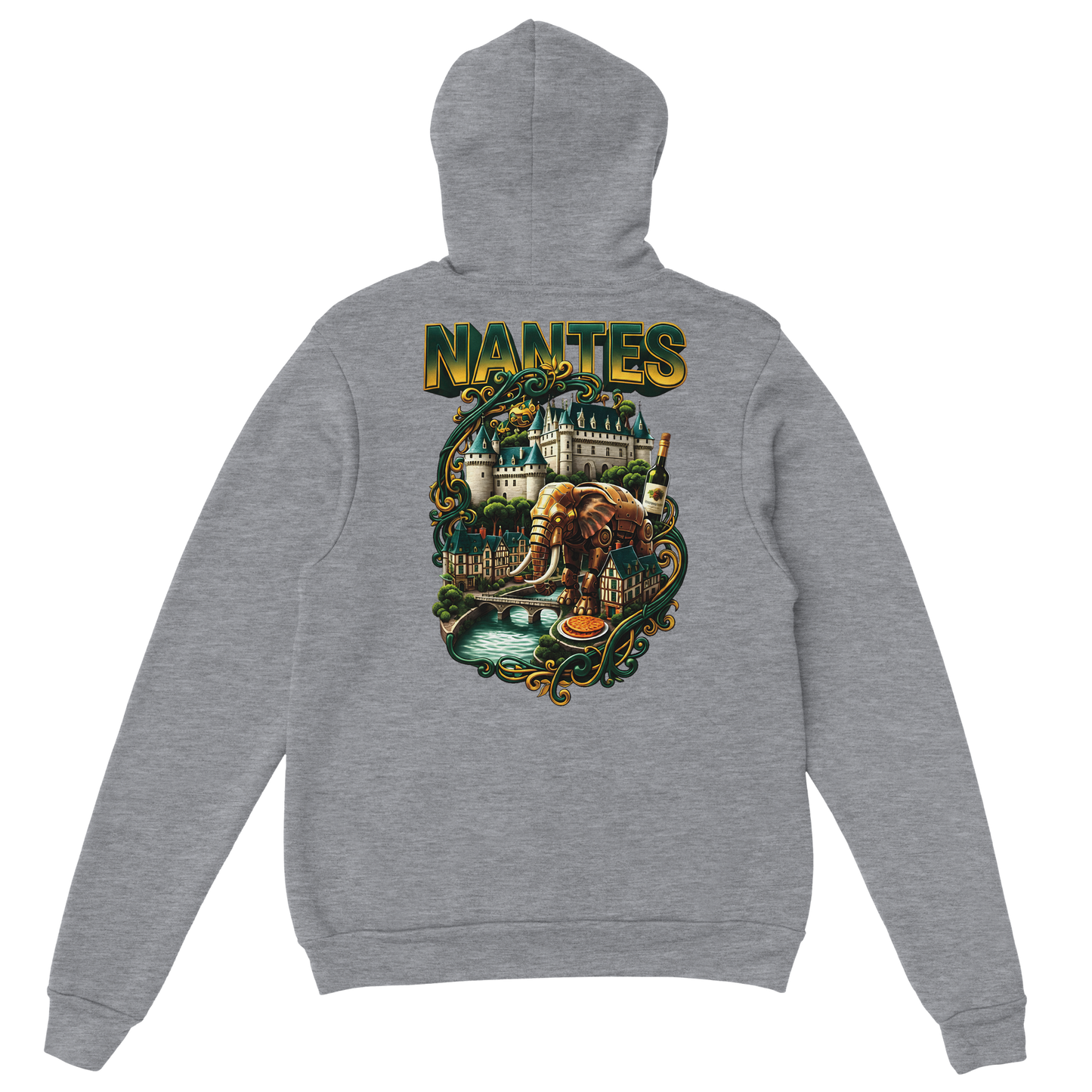 Unisex-Kapuzenpullover Nantes Stadt Frankreich klassisch | Gildan® 18500