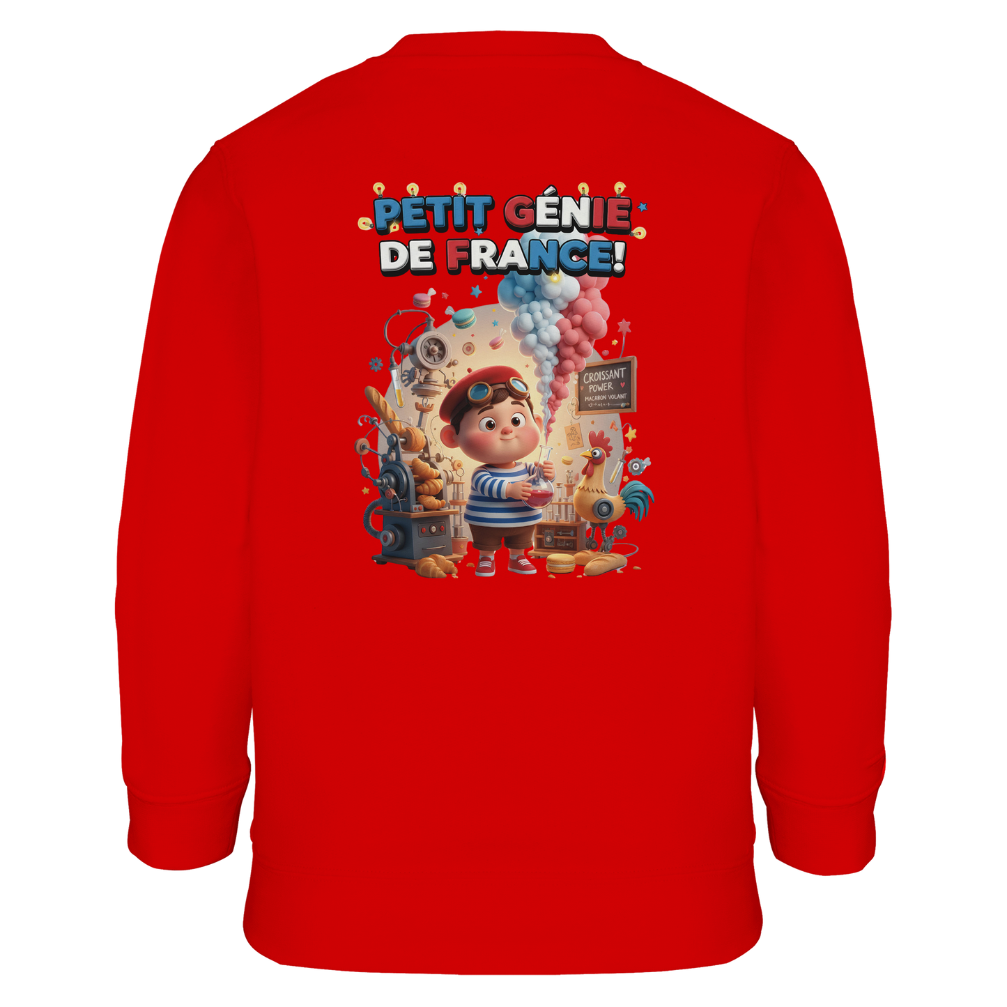 Jungen-Sweatshirt "petit génie Français" aus Recyclingmischung | SOL'S Columbia Kids 04239