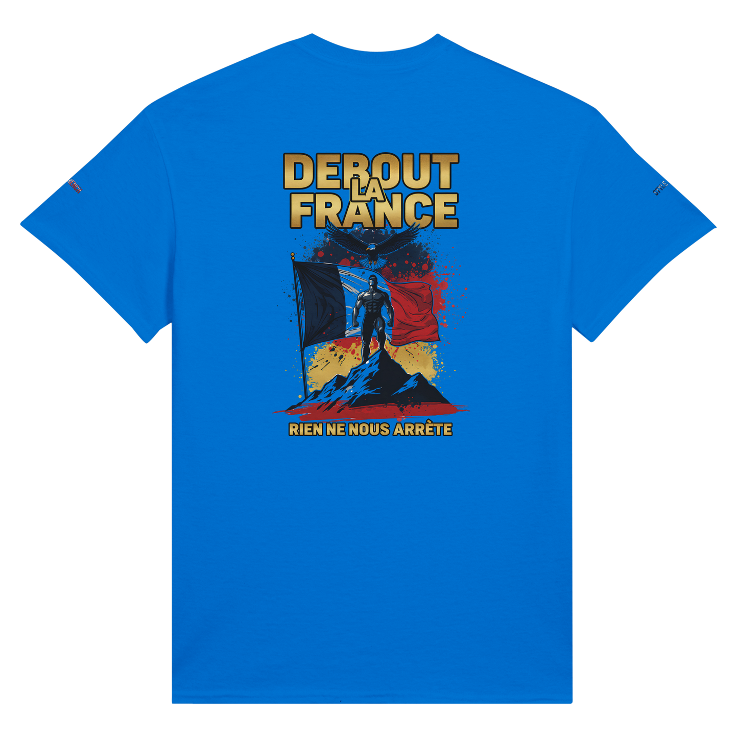 T-Shirt "Debout la France" | Rundhalsausschnitt aus ultra Baumwolle | Gildan 2000
