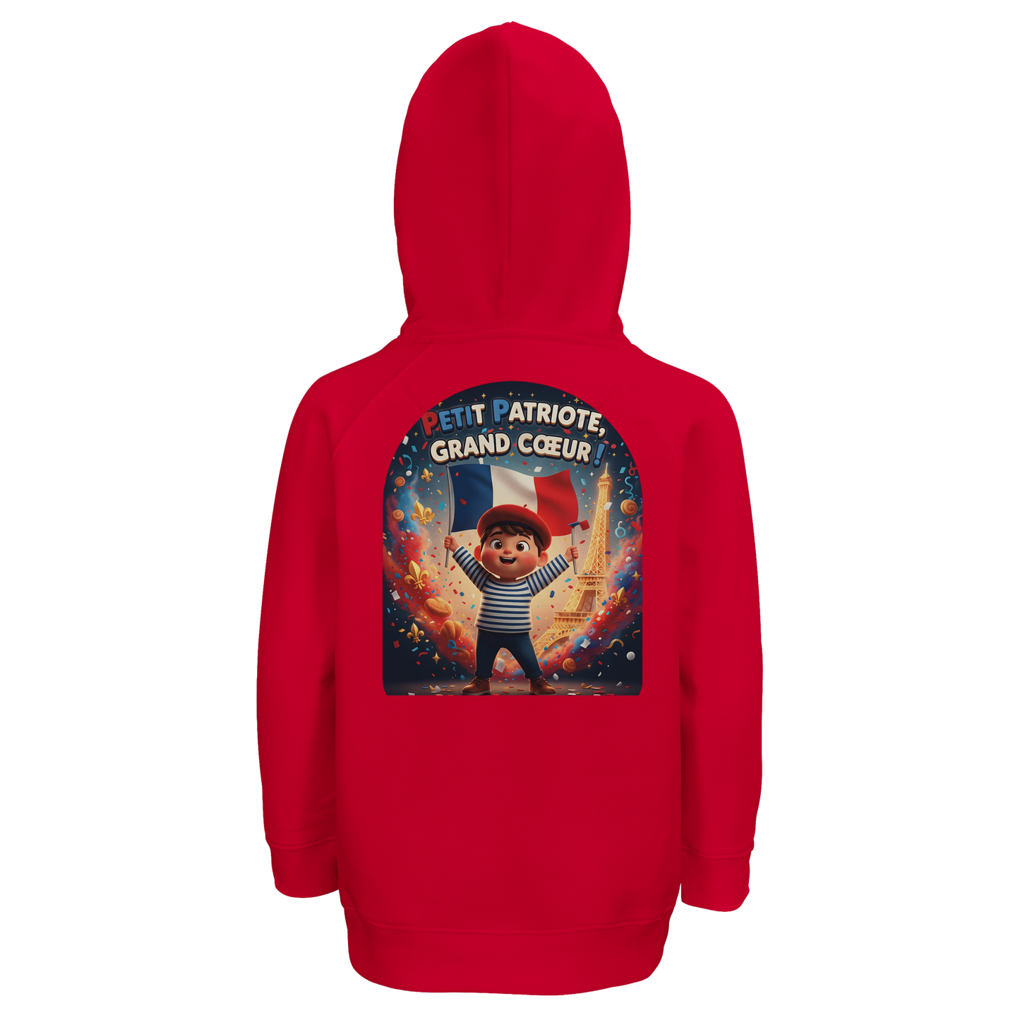 Sweat-shirt Enfant Petit Patriote - Hoodie en Coton Bio Éco-responsable