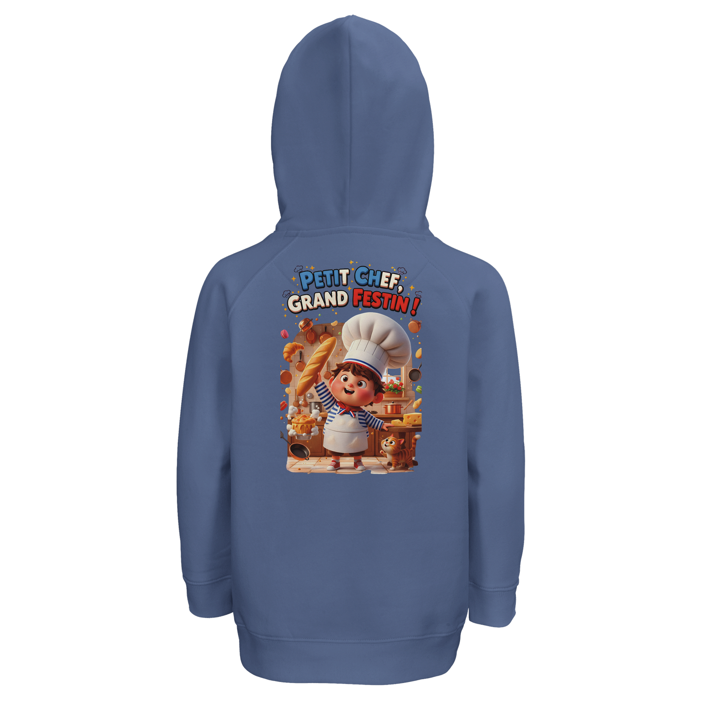 Bio-Kapuzenpullover für Jungen „Kleiner Koch, großes Fest“ | SOL'S Stellar Kids 03576