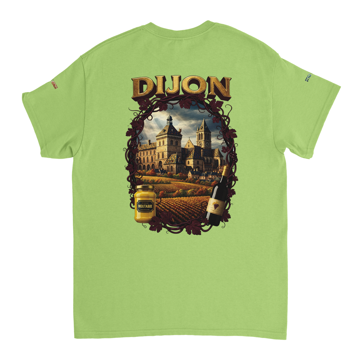 Unisex T-Shirt Dijon Stadt Frankreich dick Rundhals | Gildan® 5000
