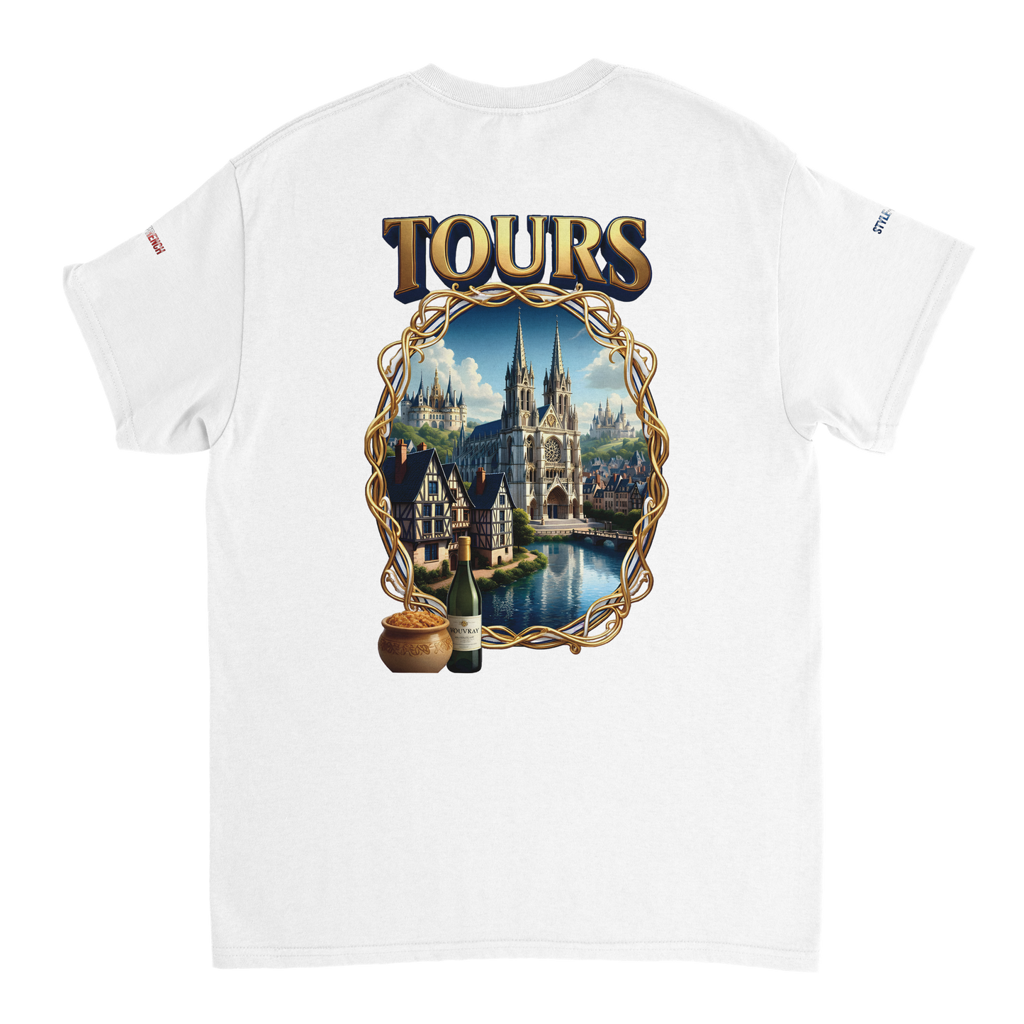 Unisex T-shirt Tours, France, thick crew neck | Gildan® 5000