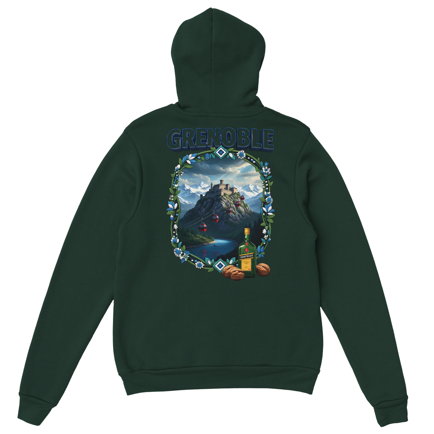 Kapuzenpullover Grenoble Stadt in Frankreich Unisex Classic | Gildan® 18500