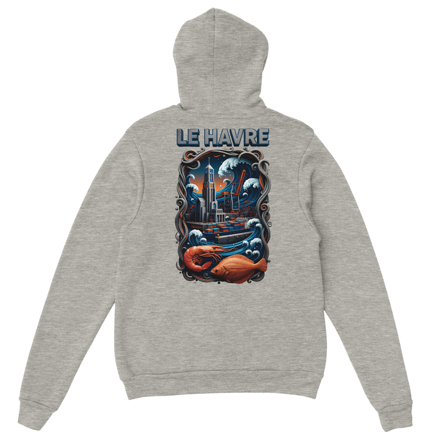 Sweat à capuche unisexe Le Havre
